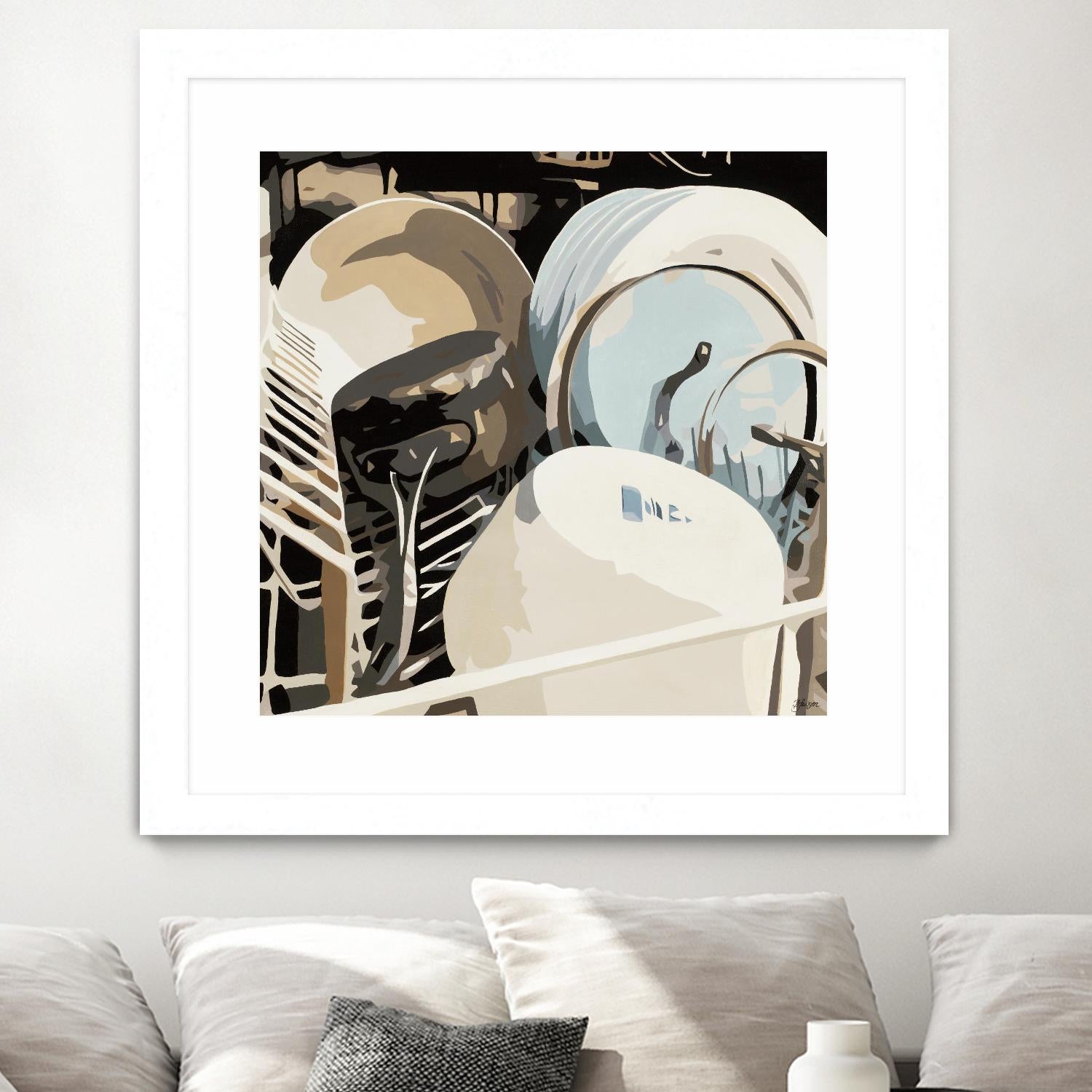 Kitchen BFF by Beth Ann Lawson on GIANT ART - whites & creams food & drink kitchen