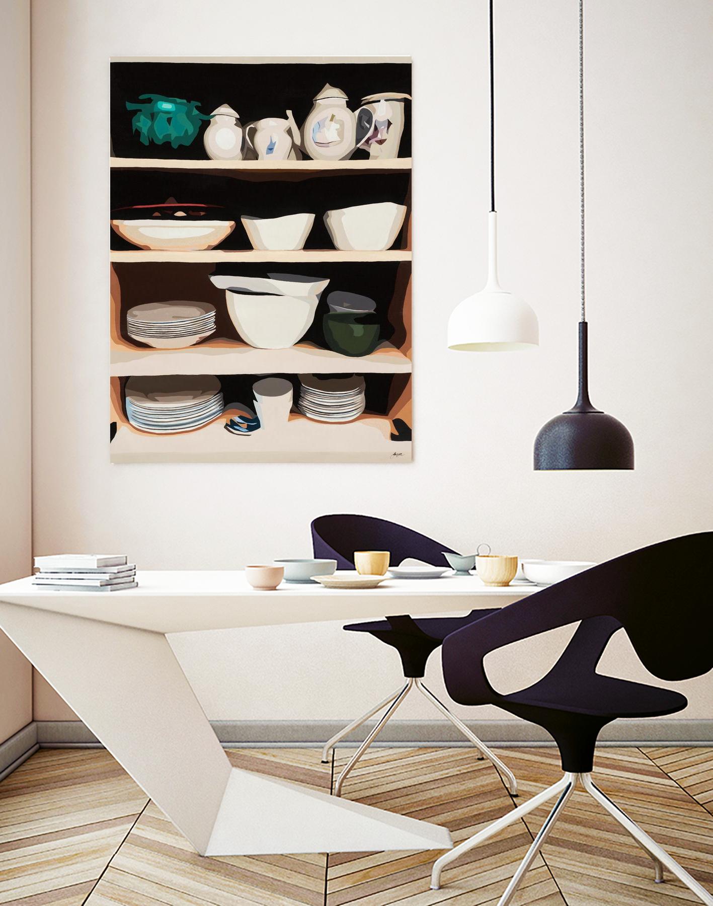 Shelf Isolation by Beth Ann Lawson on GIANT ART - whites & creams food & drink dishes