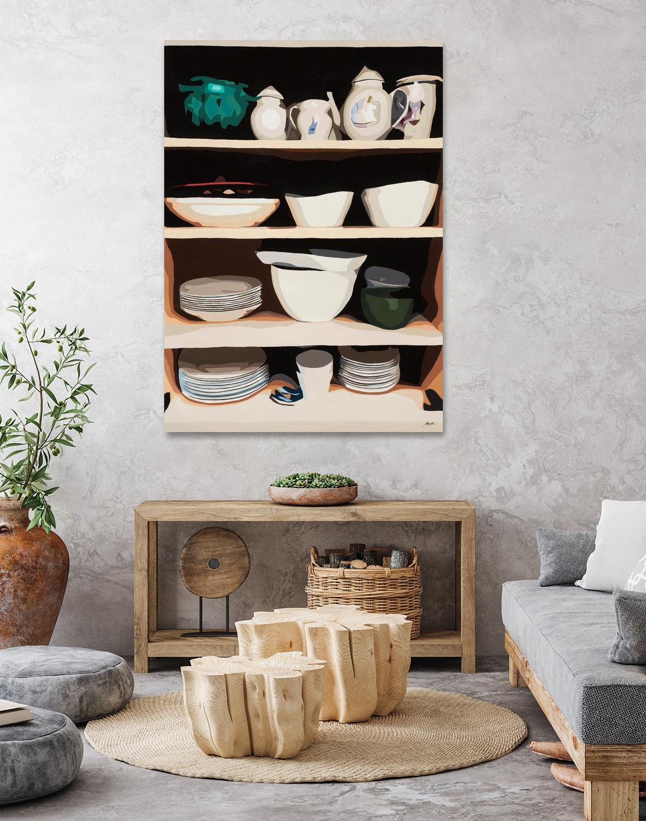 Shelf Isolation by Beth Ann Lawson on GIANT ART - whites & creams food & drink dishes