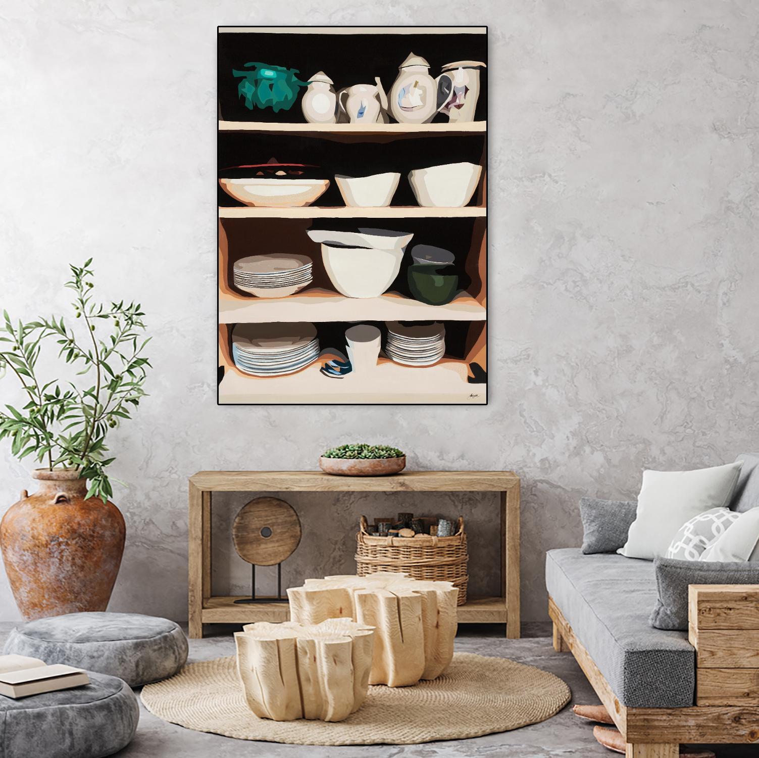 Shelf Isolation by Beth Ann Lawson on GIANT ART - whites & creams food & drink dishes