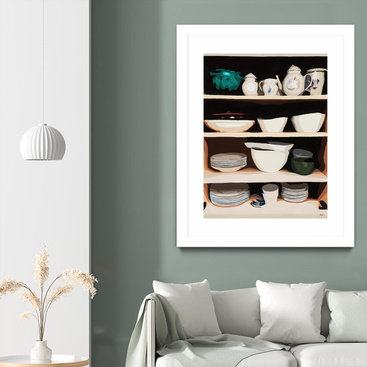 Shelf Isolation by Beth Ann Lawson on GIANT ART - whites & creams food & drink dishes