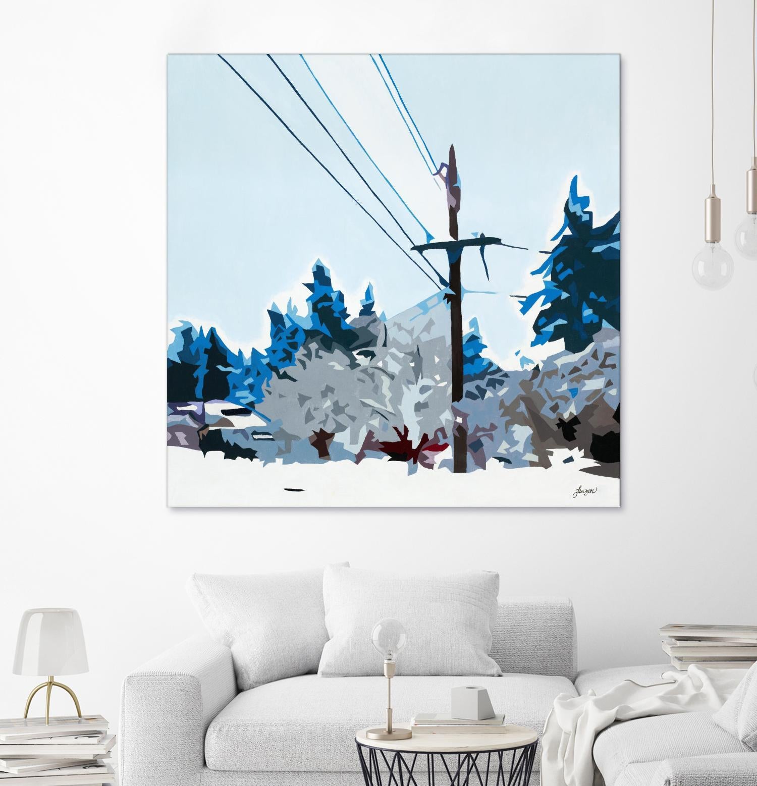 Winterhood 2020 by Beth Ann Lawson on GIANT ART - blues scenic winter