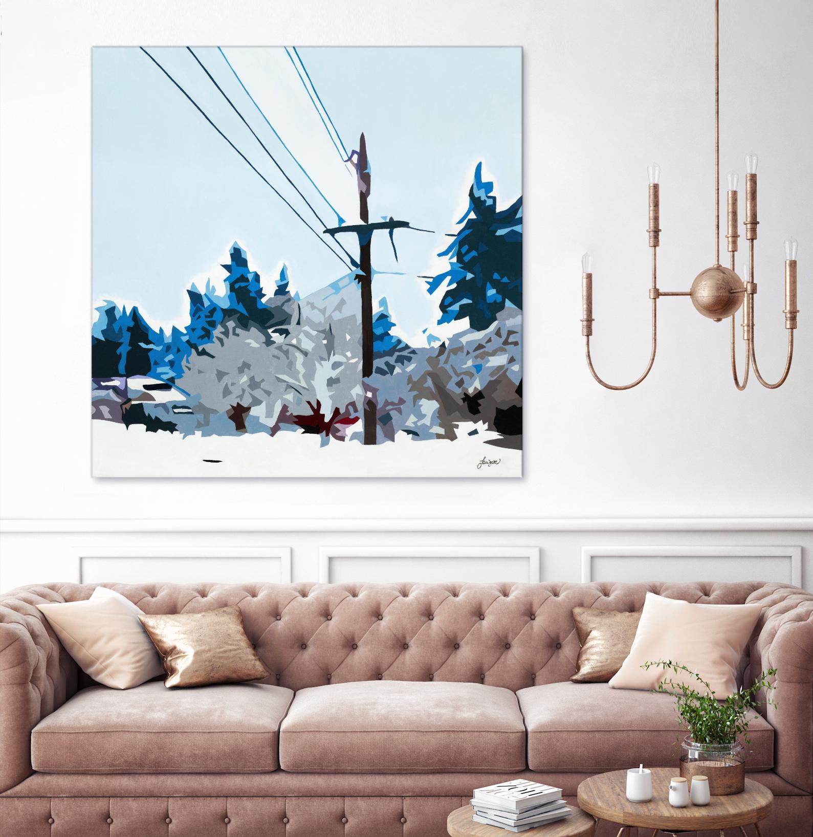 Winterhood 2020 by Beth Ann Lawson on GIANT ART - blues scenic winter