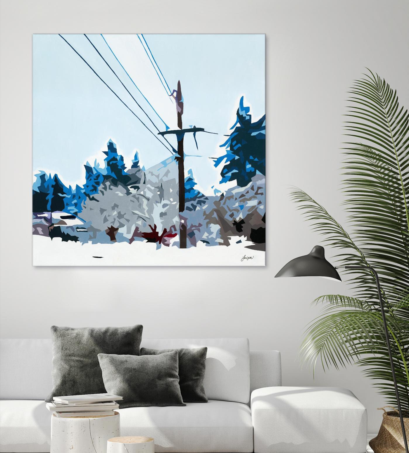 Winterhood 2020 by Beth Ann Lawson on GIANT ART - blues scenic winter