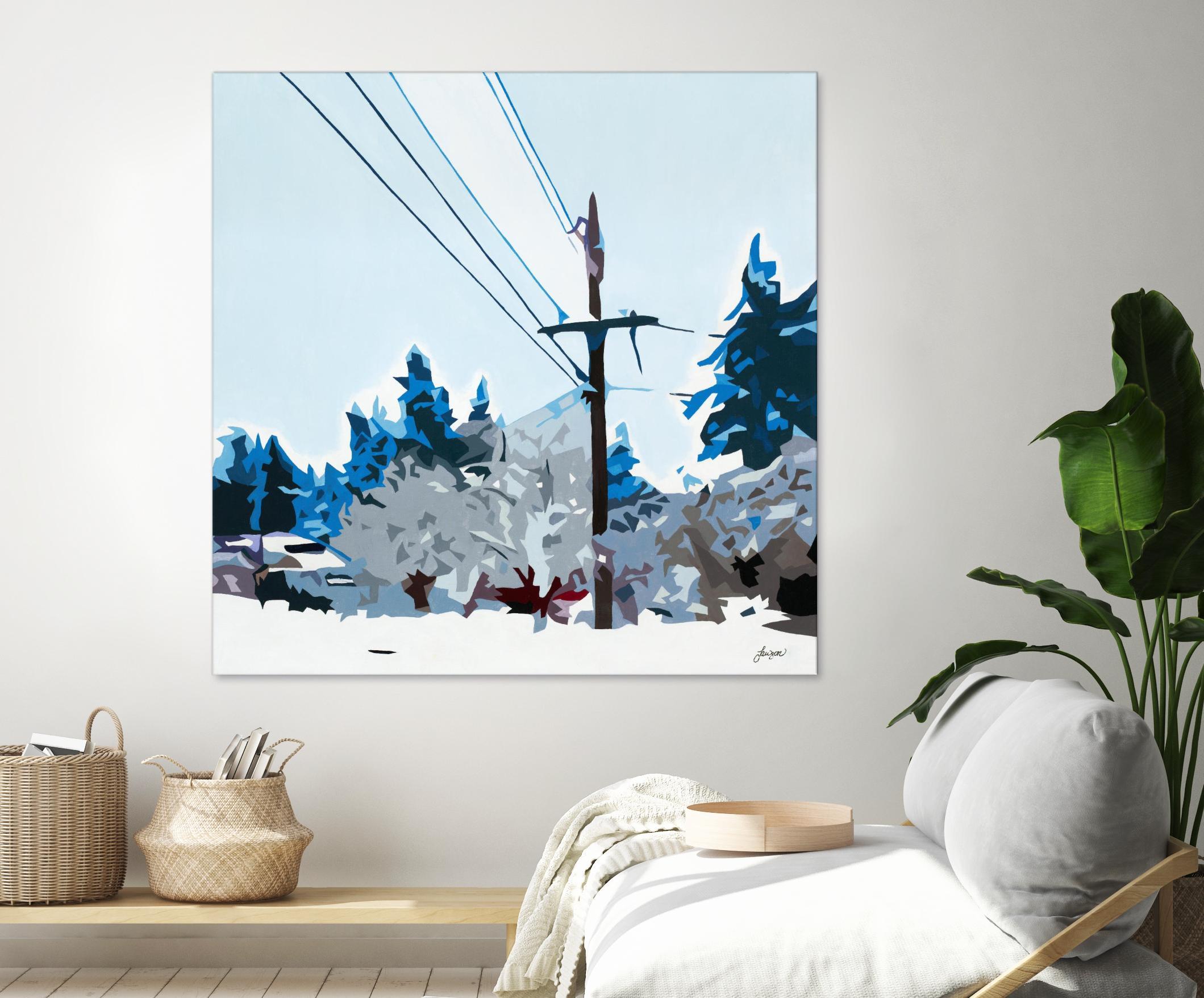 Winterhood 2020 by Beth Ann Lawson on GIANT ART - blues scenic winter