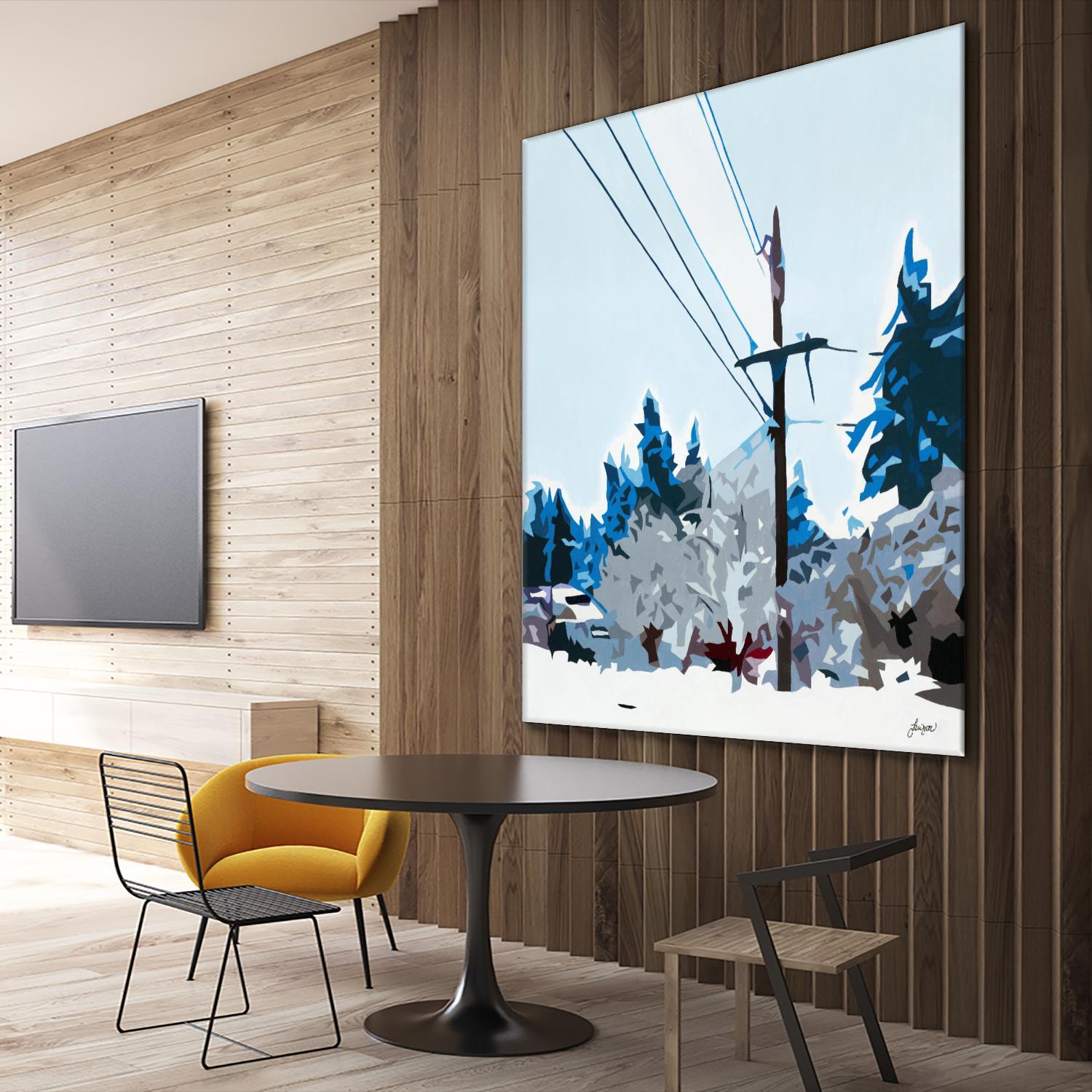 Winterhood 2020 by Beth Ann Lawson on GIANT ART - blues scenic winter