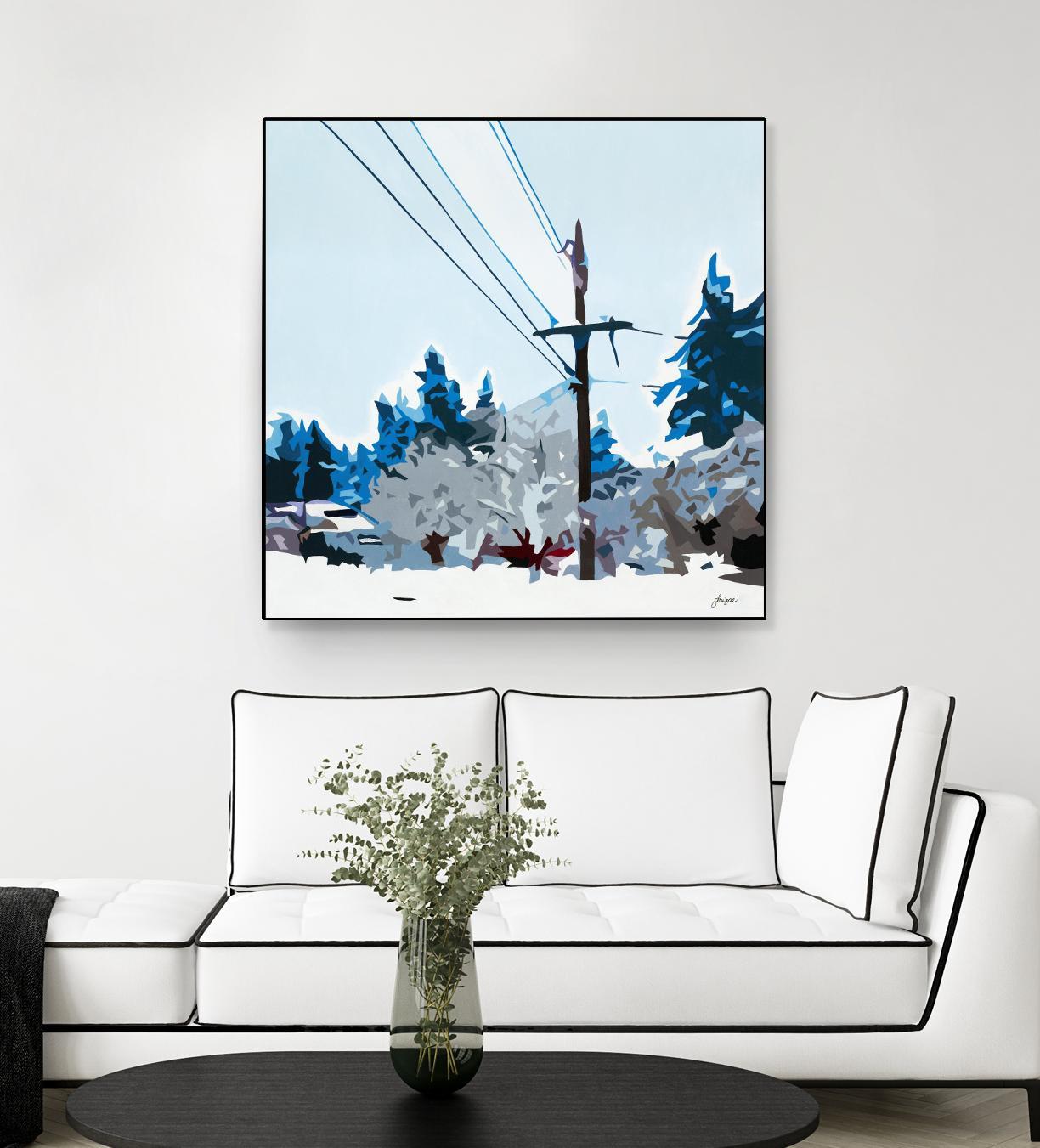 Winterhood 2020 by Beth Ann Lawson on GIANT ART - blues scenic winter