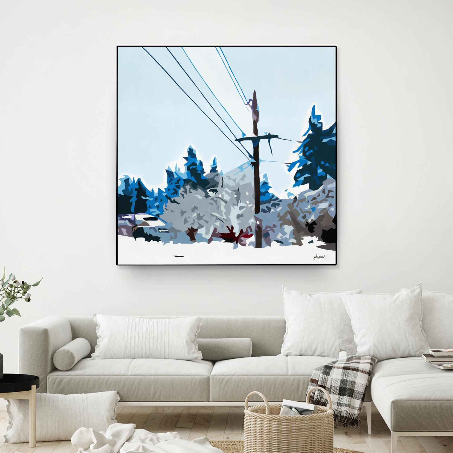 Winterhood 2020 by Beth Ann Lawson on GIANT ART - blues scenic winter