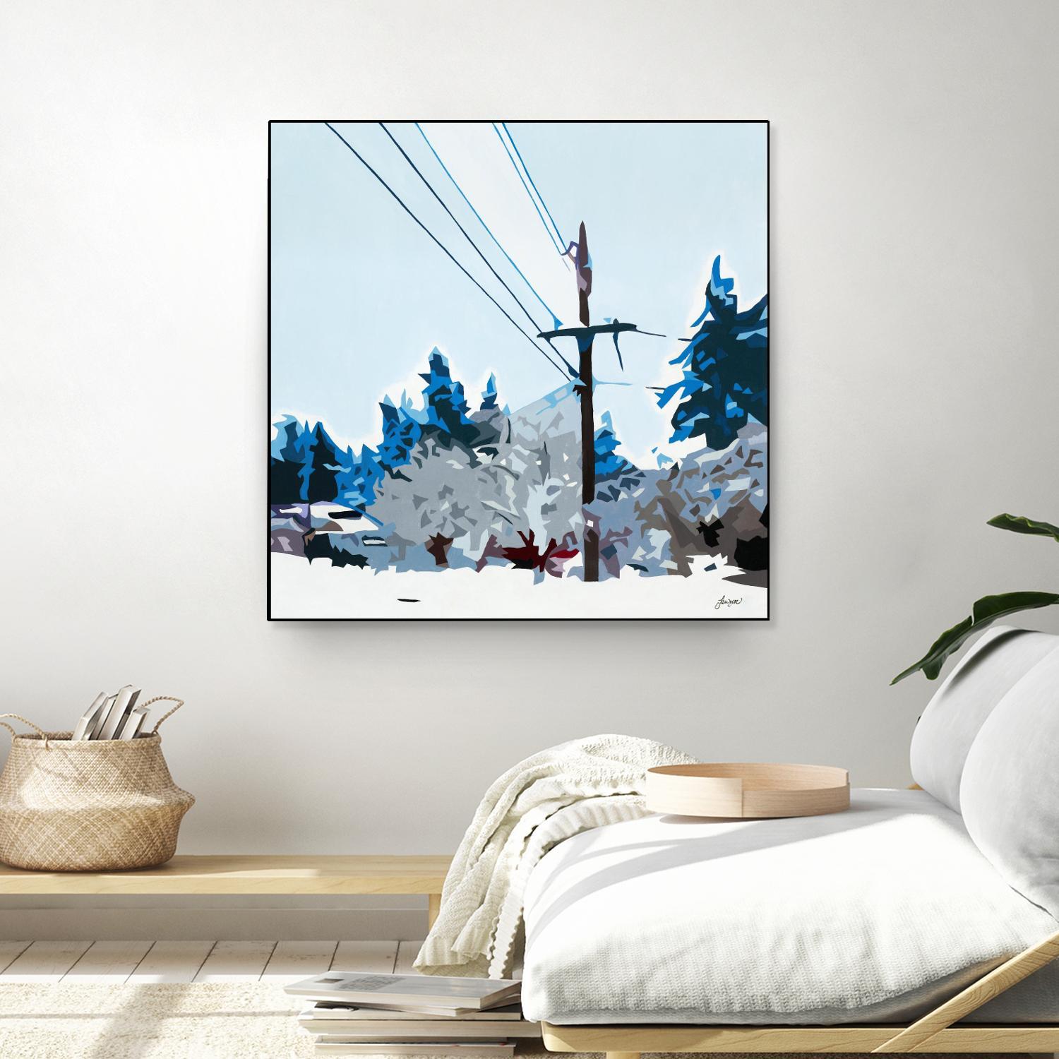 Winterhood 2020 by Beth Ann Lawson on GIANT ART - blues scenic winter