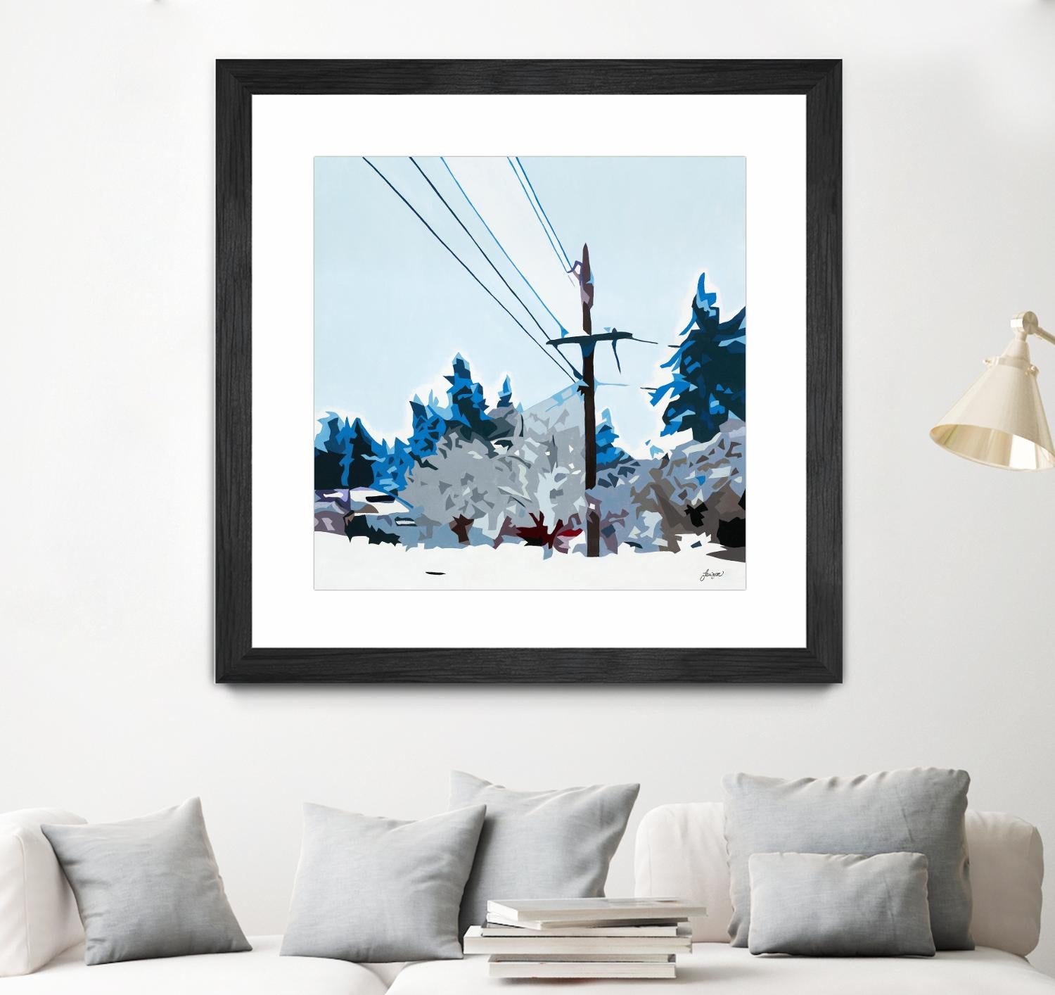 Winterhood 2020 by Beth Ann Lawson on GIANT ART - blues scenic winter