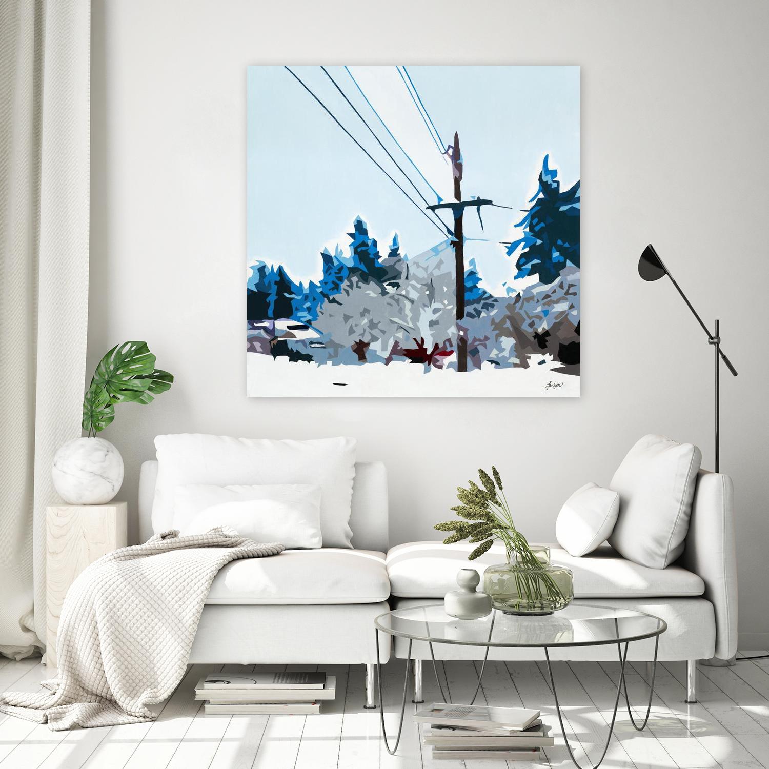 Winterhood 2020 by Beth Ann Lawson on GIANT ART - blues scenic winter