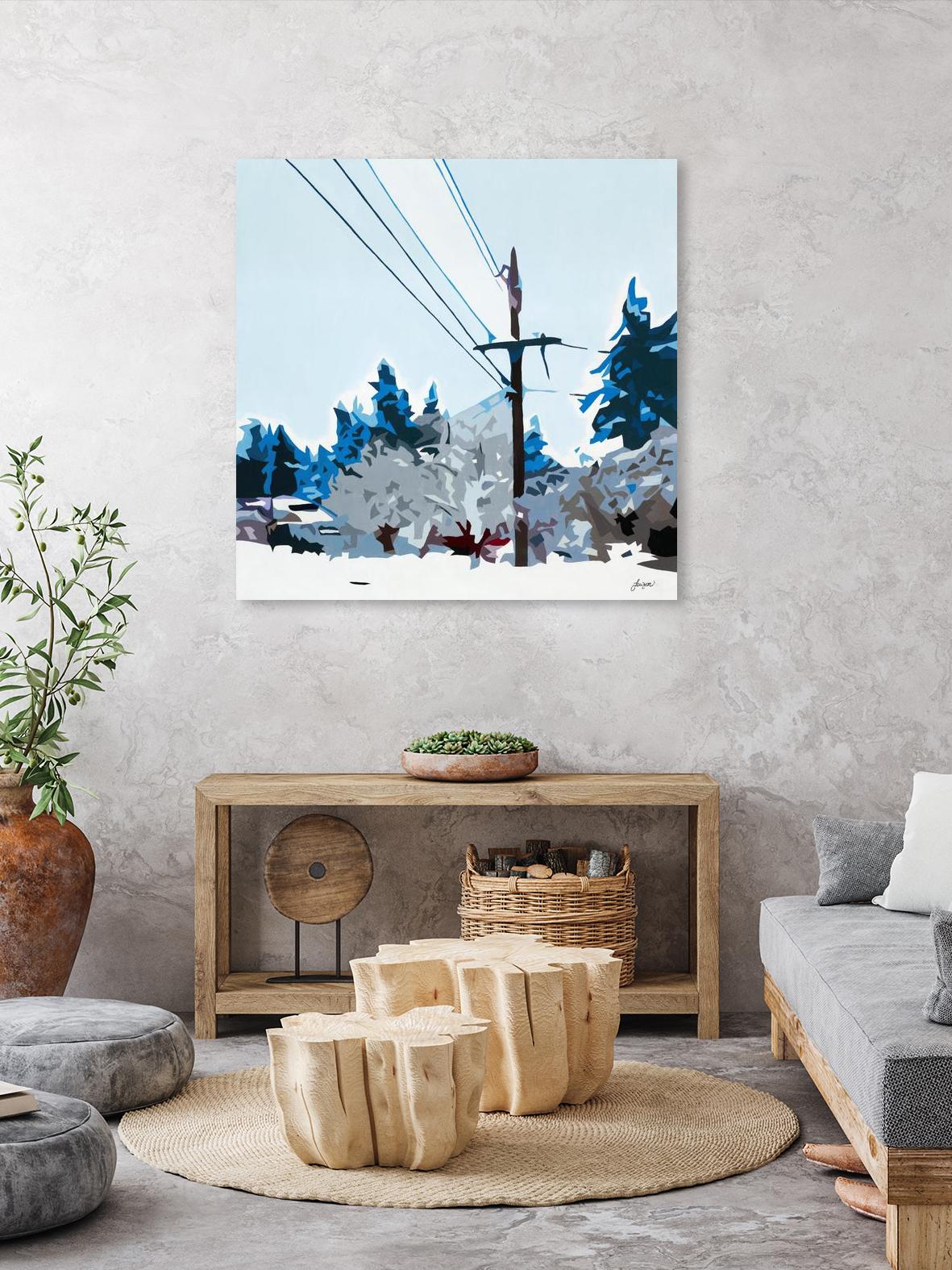 Winterhood 2020 by Beth Ann Lawson on GIANT ART - blues scenic winter