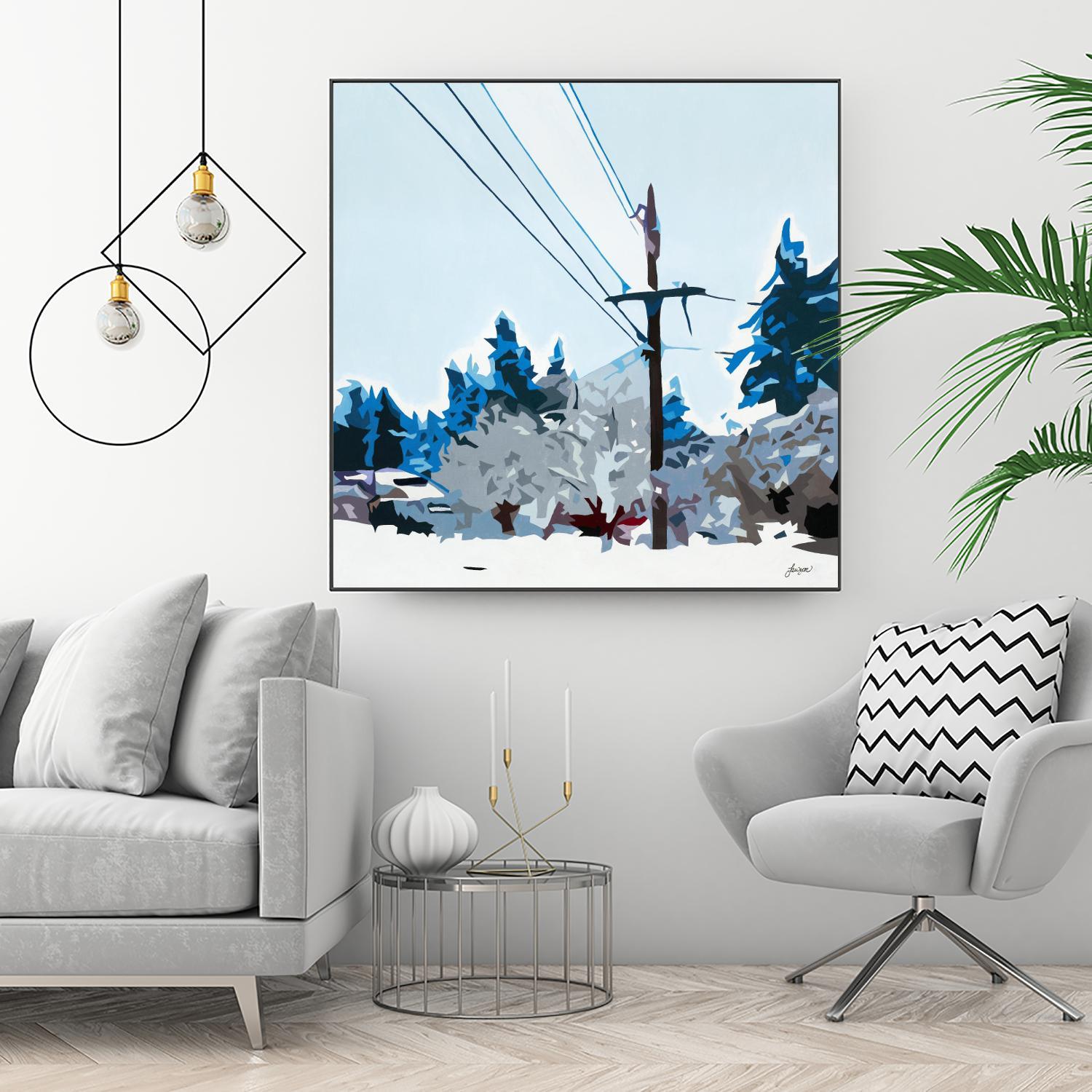 Winterhood 2020 by Beth Ann Lawson on GIANT ART - blues scenic winter