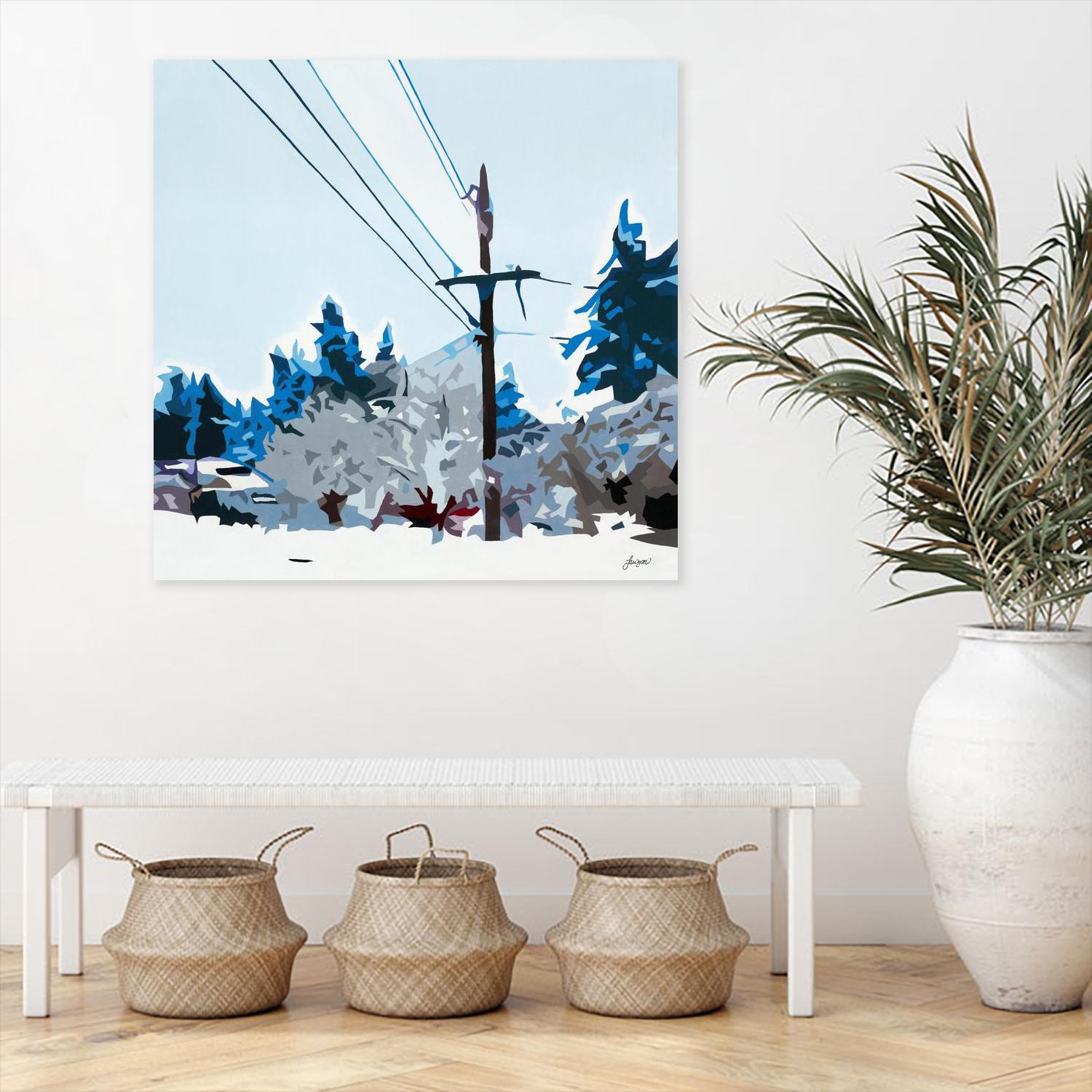 Winterhood 2020 by Beth Ann Lawson on GIANT ART - blues scenic winter