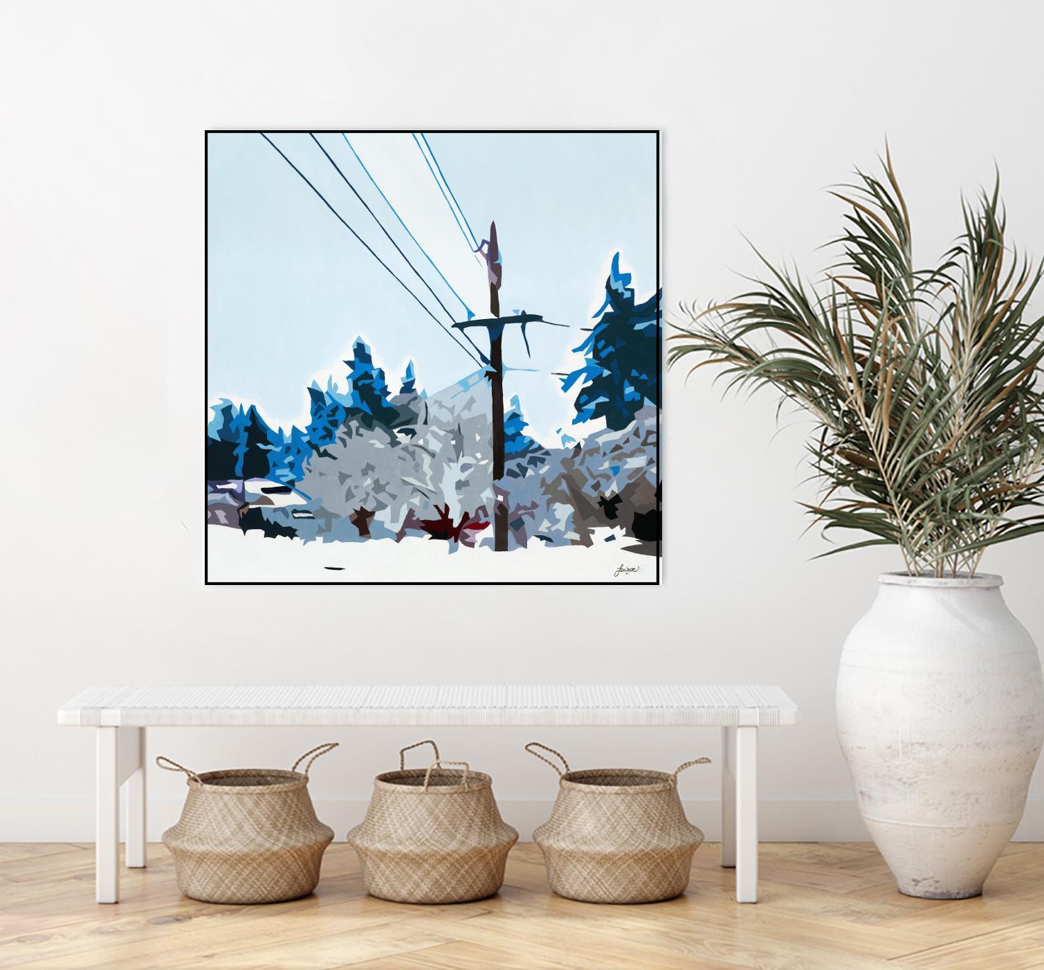 Winterhood 2020 by Beth Ann Lawson on GIANT ART - blues scenic winter