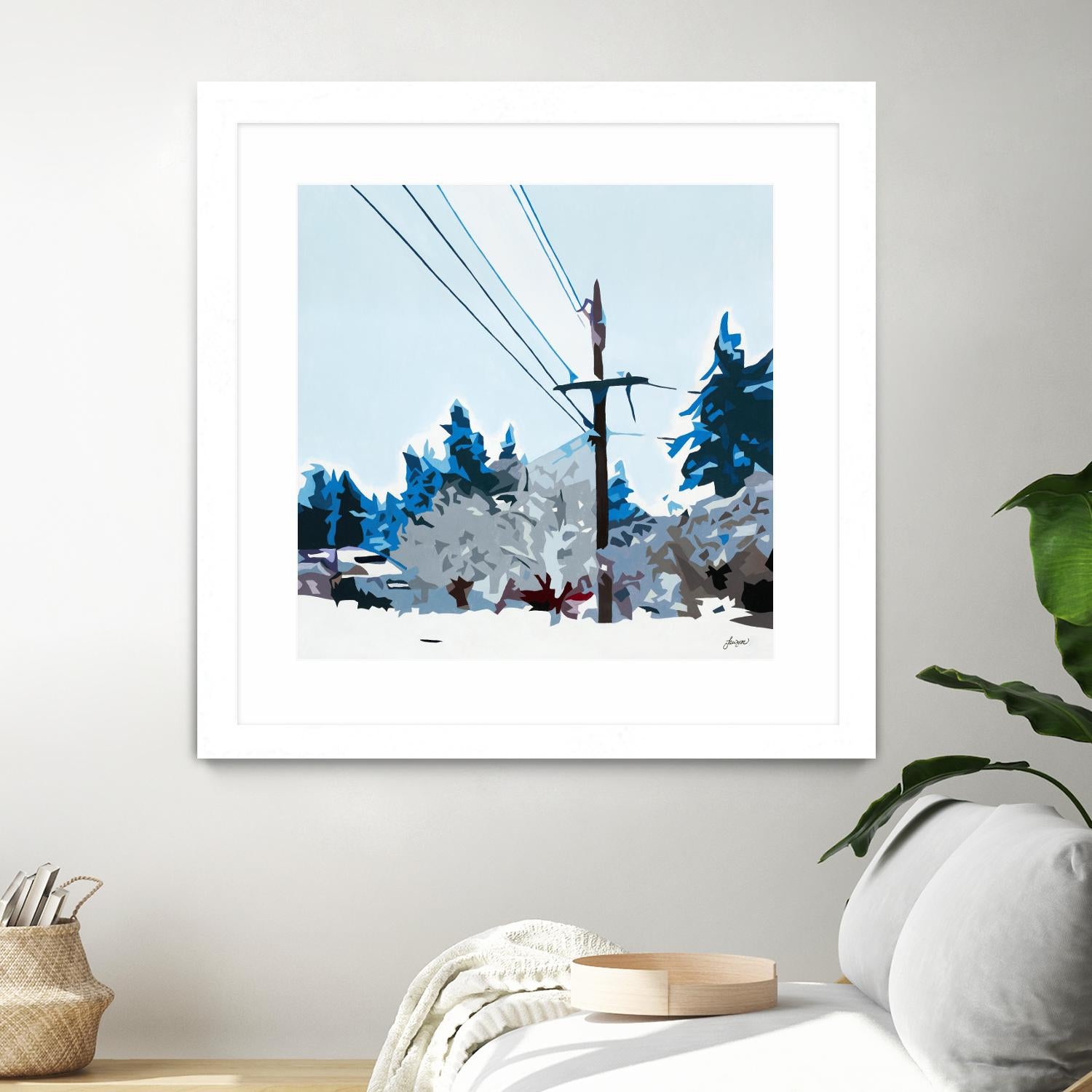 Winterhood 2020 by Beth Ann Lawson on GIANT ART - blues scenic winter