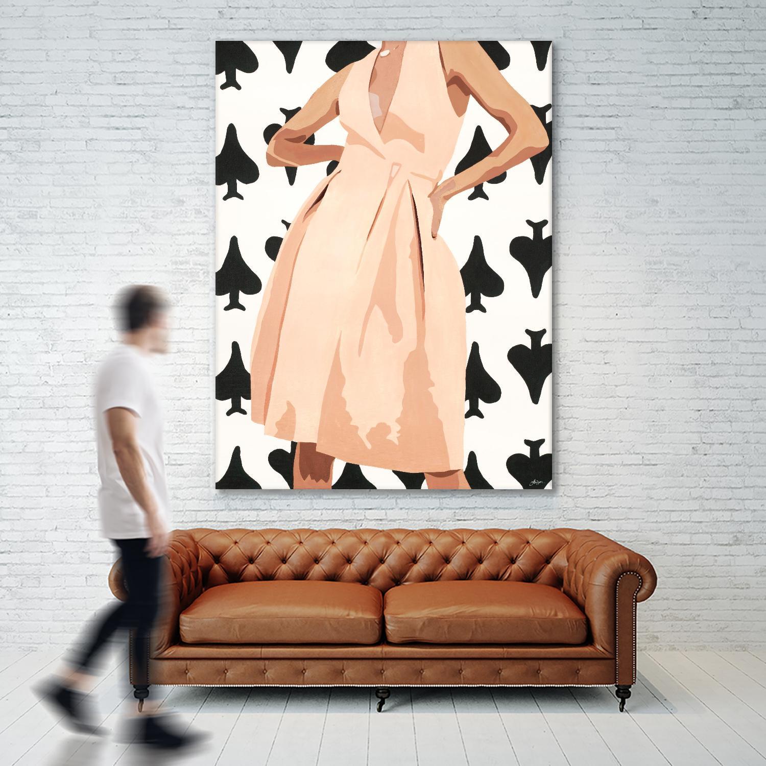 Ms. Thing In Spades by Beth Ann Lawson on GIANT ART - whites & creams figurative woman