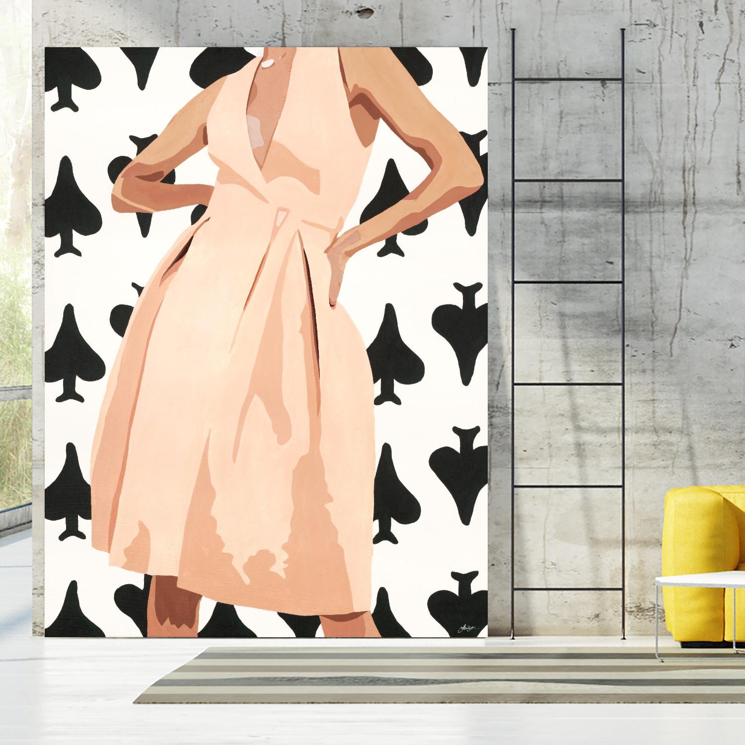 Ms. Thing In Spades by Beth Ann Lawson on GIANT ART - whites & creams figurative woman