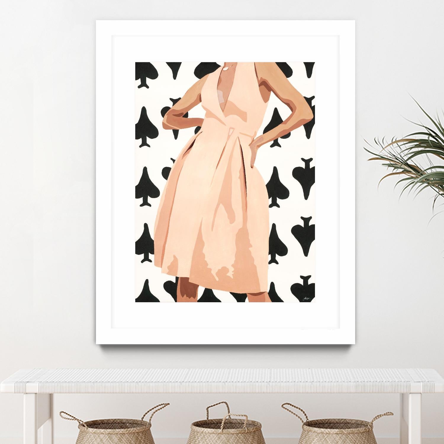 Ms. Thing In Spades by Beth Ann Lawson on GIANT ART - whites & creams figurative woman