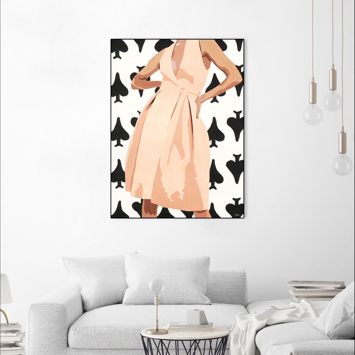 Ms. Thing In Spades by Beth Ann Lawson on GIANT ART - whites & creams figurative woman