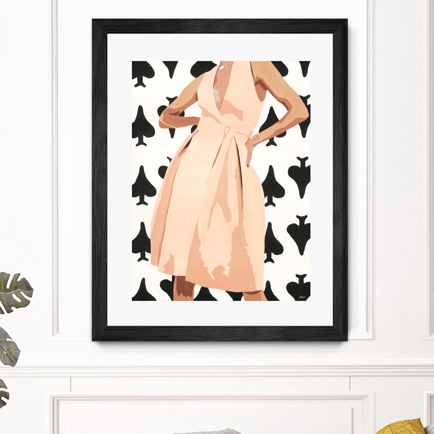 Ms. Thing In Spades by Beth Ann Lawson on GIANT ART - whites & creams figurative woman