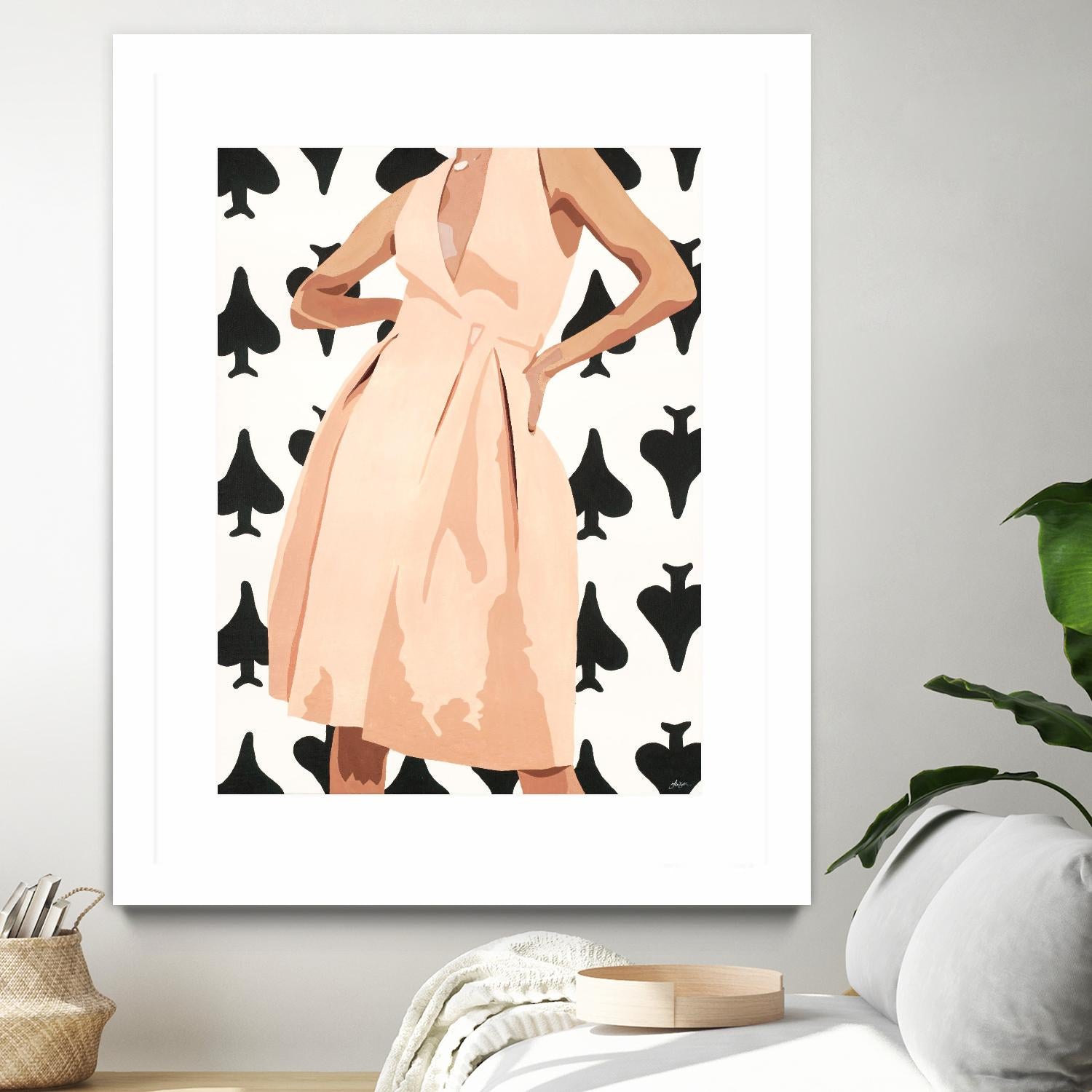 Ms. Thing In Spades by Beth Ann Lawson on GIANT ART - whites & creams figurative woman