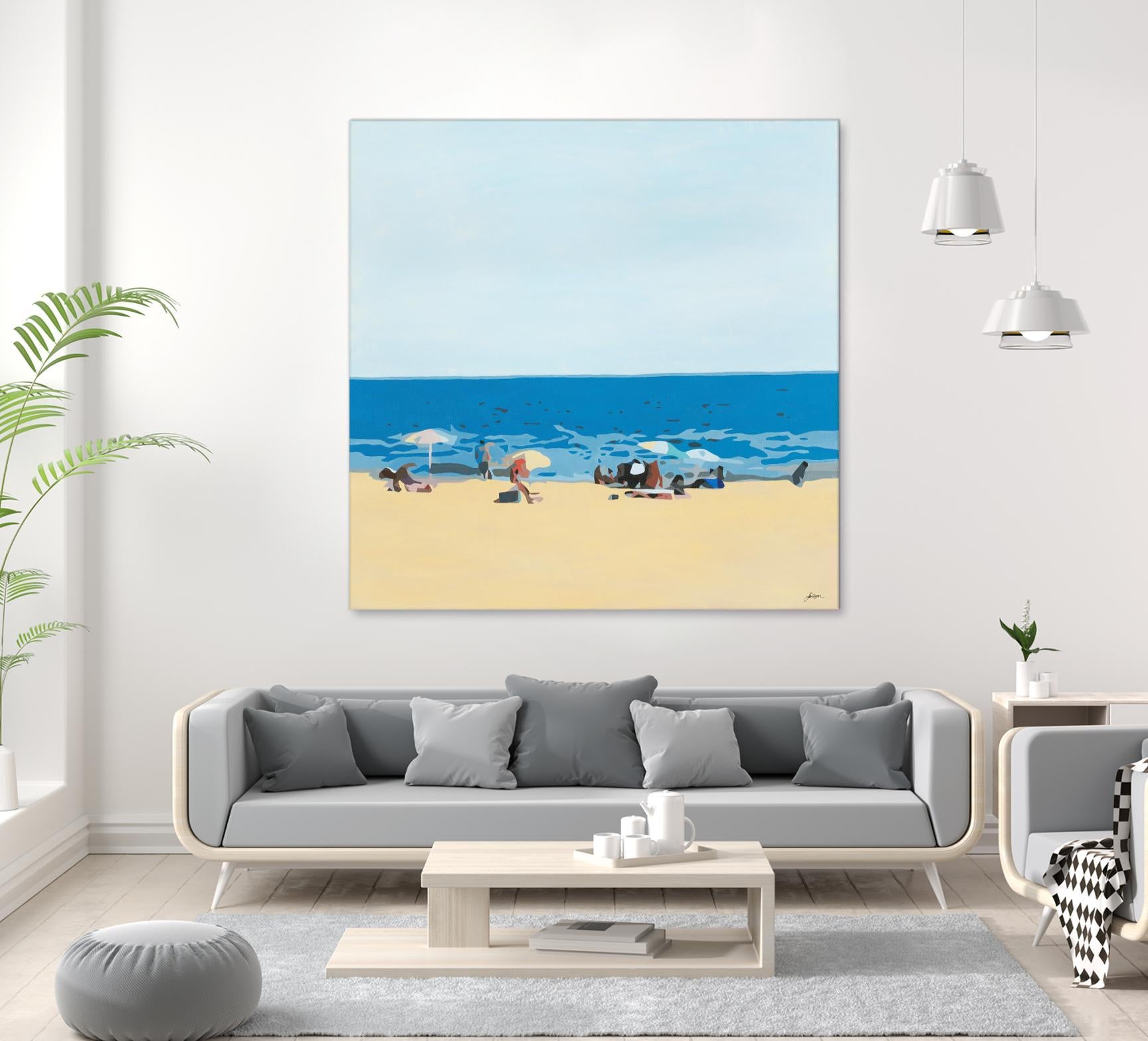 A Day At The Beach by Beth Ann Lawson on GIANT ART - blues coastal beach