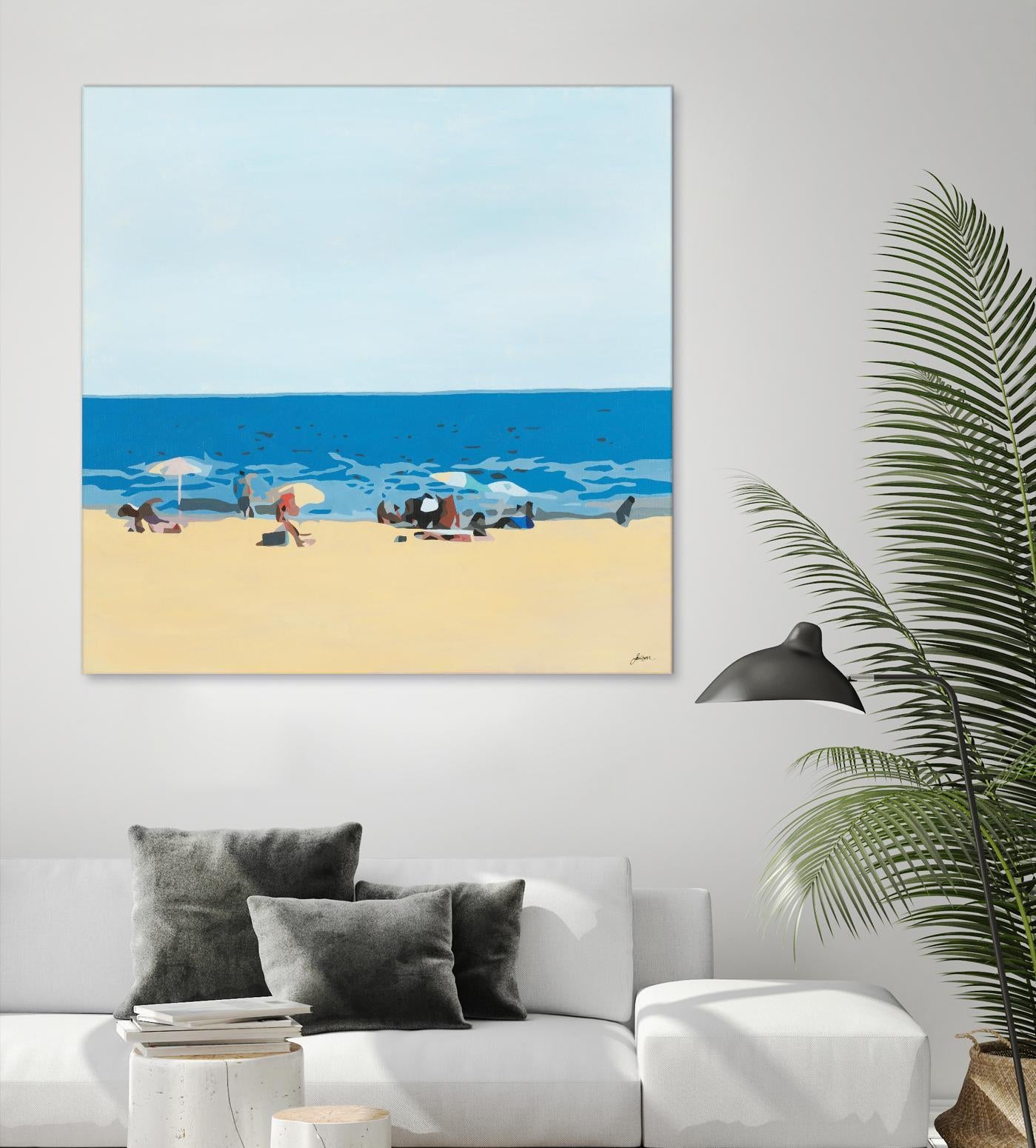 A Day At The Beach by Beth Ann Lawson on GIANT ART - blues coastal beach