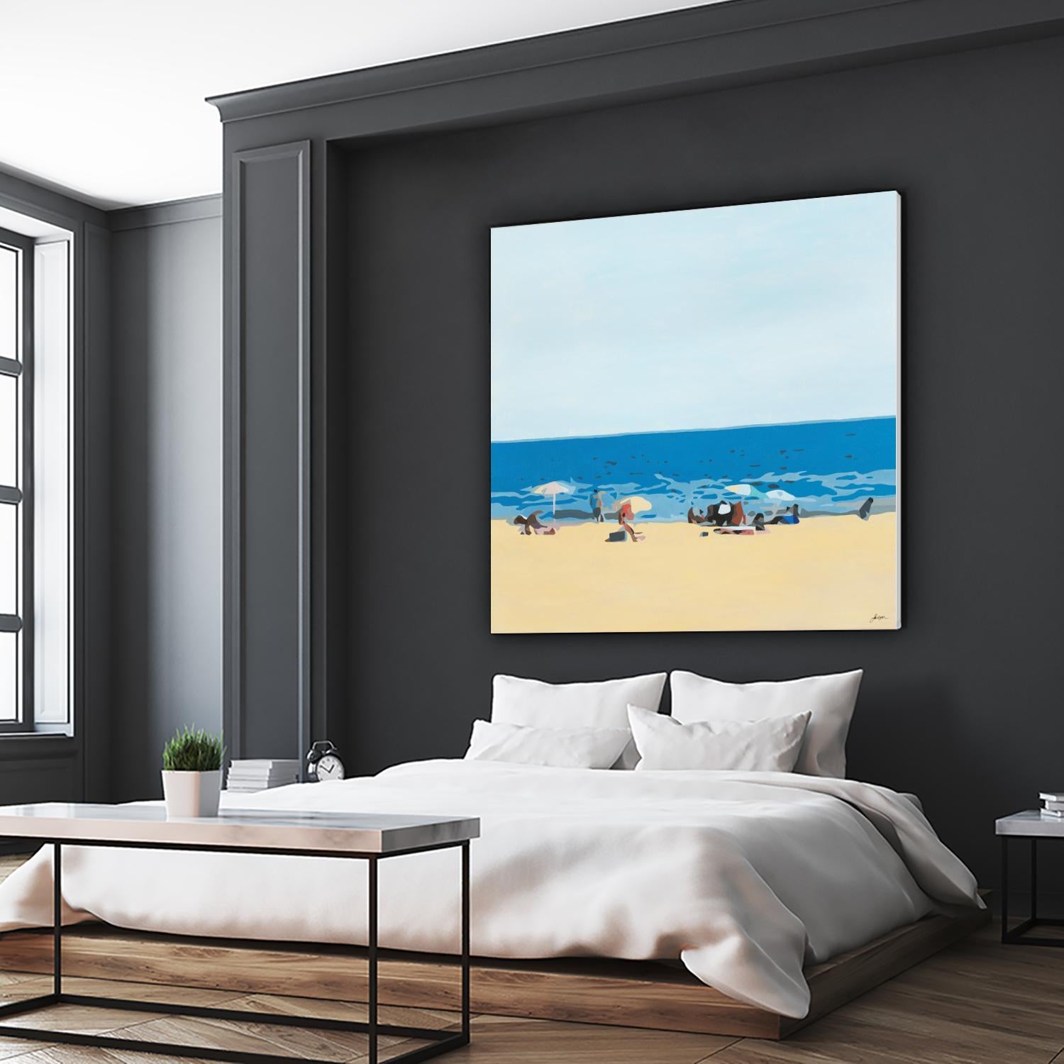 A Day At The Beach by Beth Ann Lawson on GIANT ART - blues coastal beach