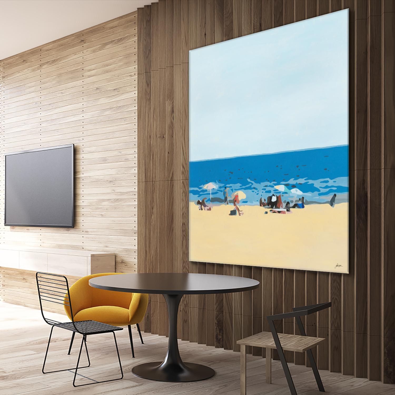 A Day At The Beach by Beth Ann Lawson on GIANT ART - blues coastal beach