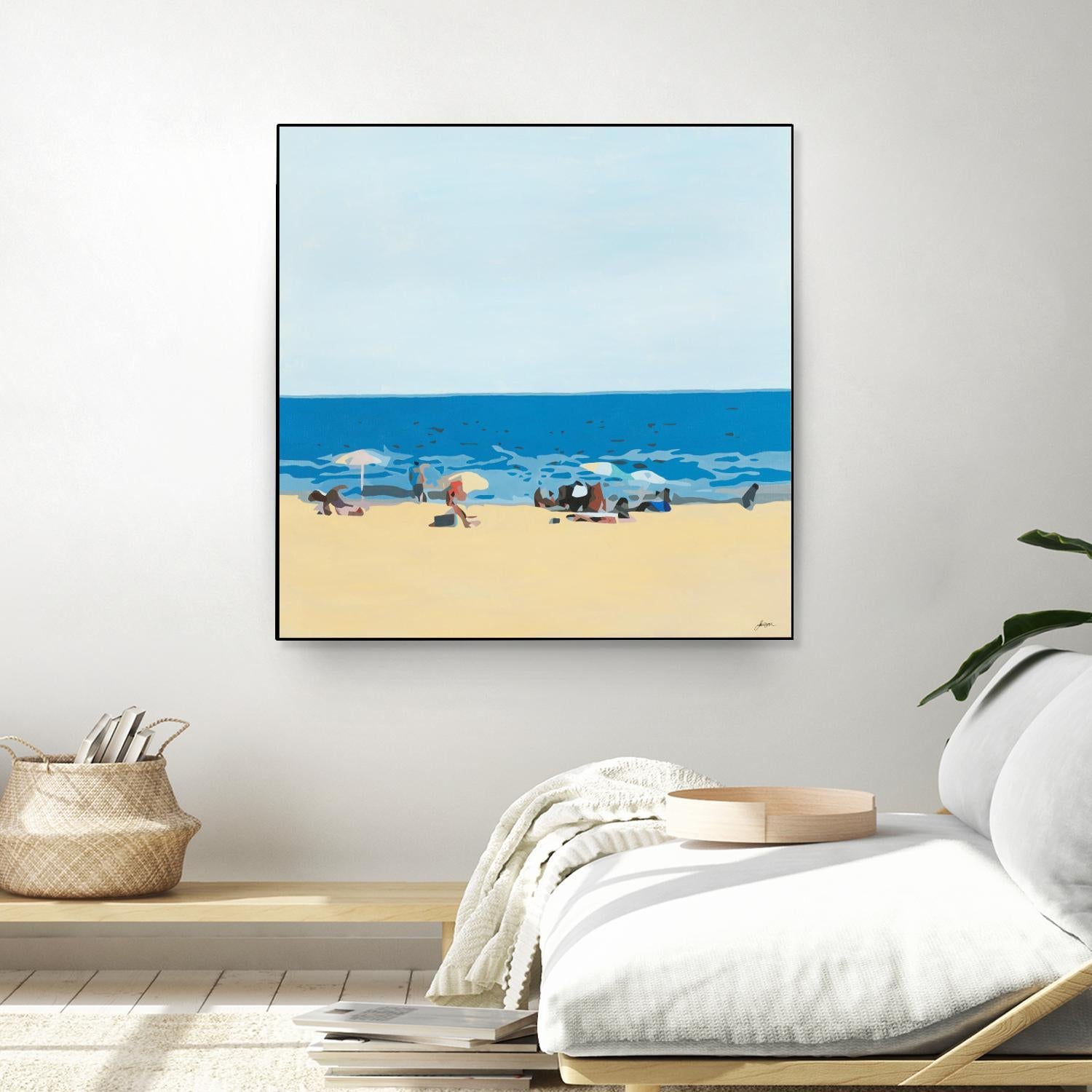 A Day At The Beach by Beth Ann Lawson on GIANT ART - blues coastal beach