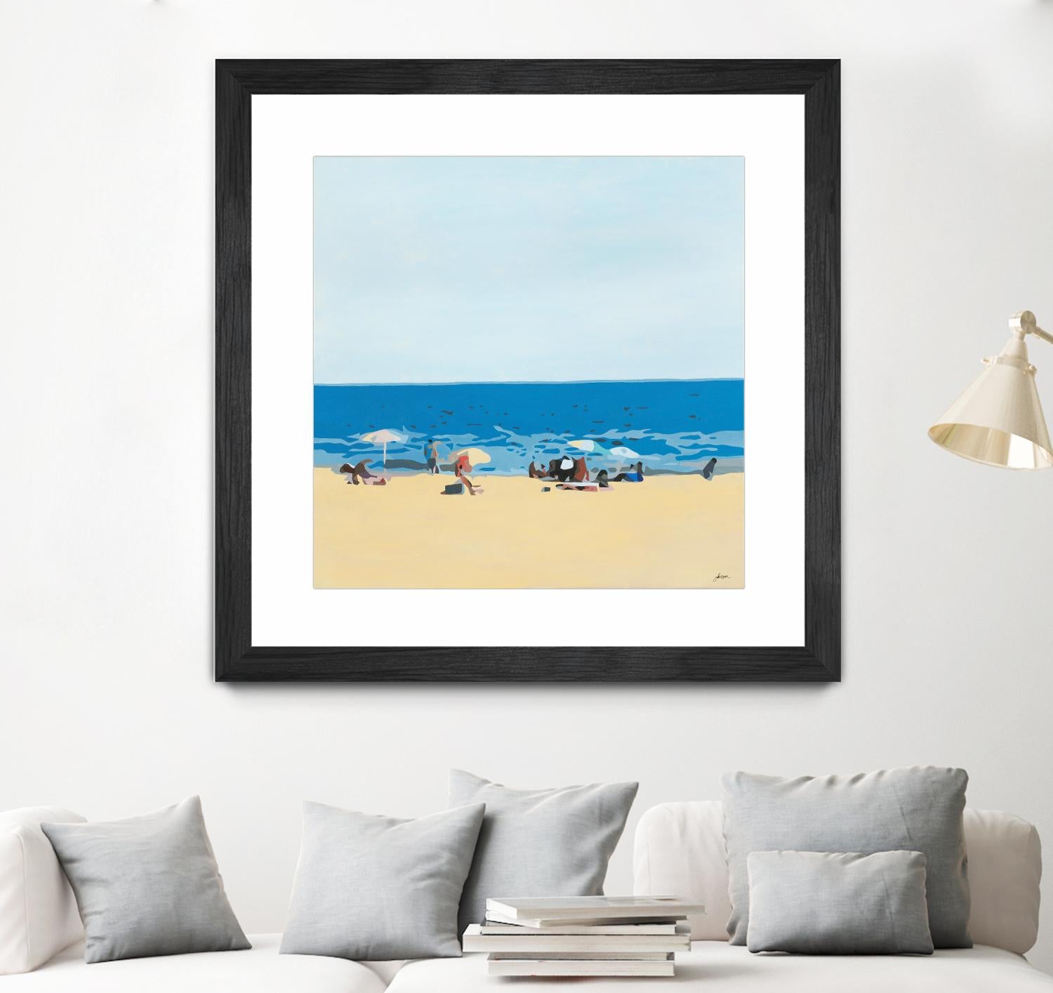 A Day At The Beach by Beth Ann Lawson on GIANT ART - blues coastal beach