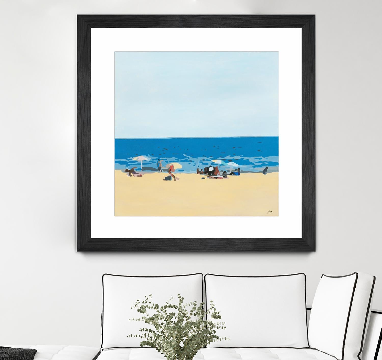 A Day At The Beach by Beth Ann Lawson on GIANT ART - blues coastal beach