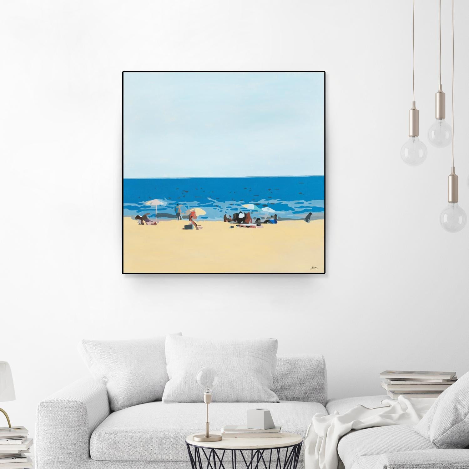 A Day At The Beach by Beth Ann Lawson on GIANT ART - blues coastal beach