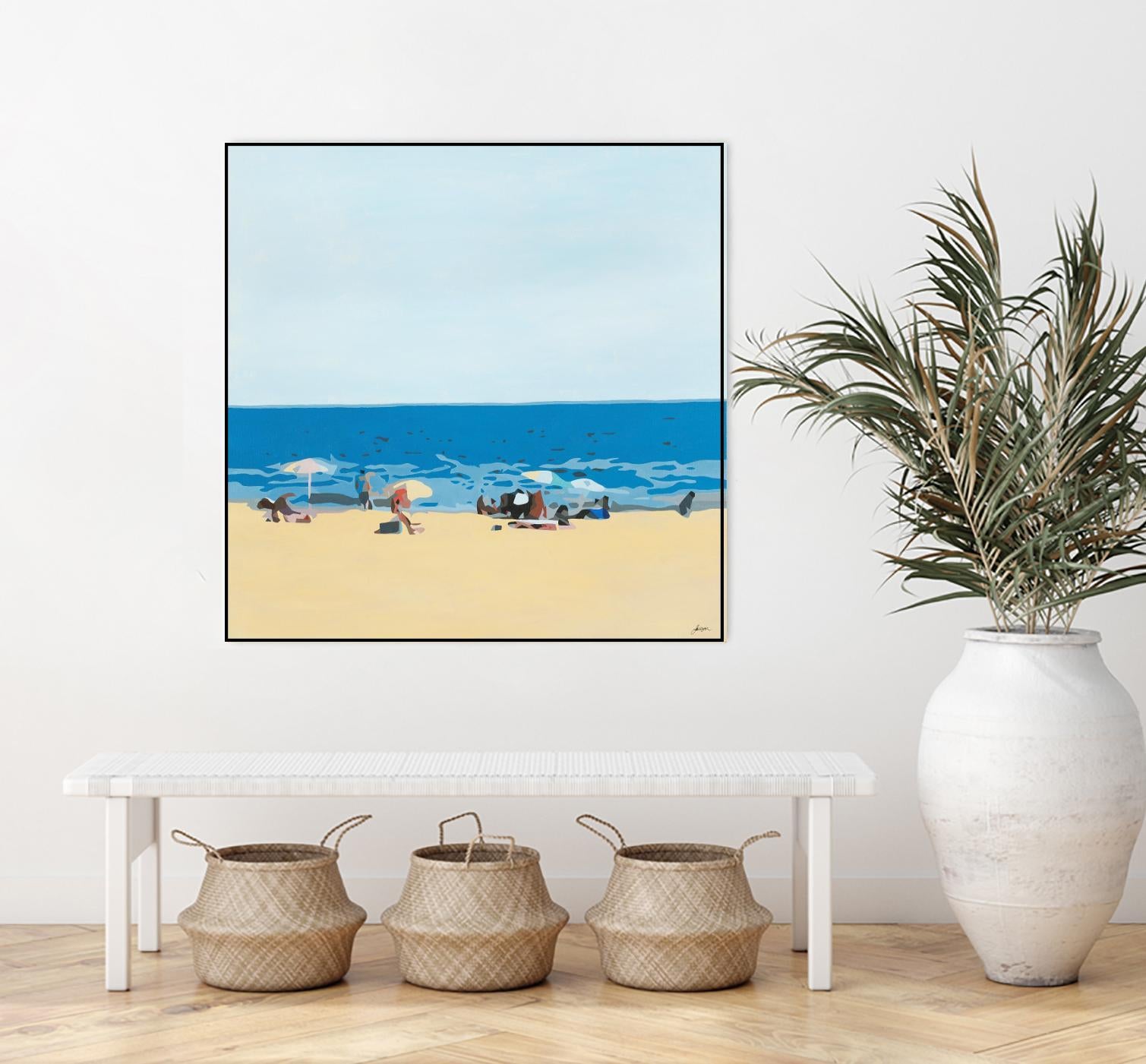 A Day At The Beach by Beth Ann Lawson on GIANT ART - blues coastal beach