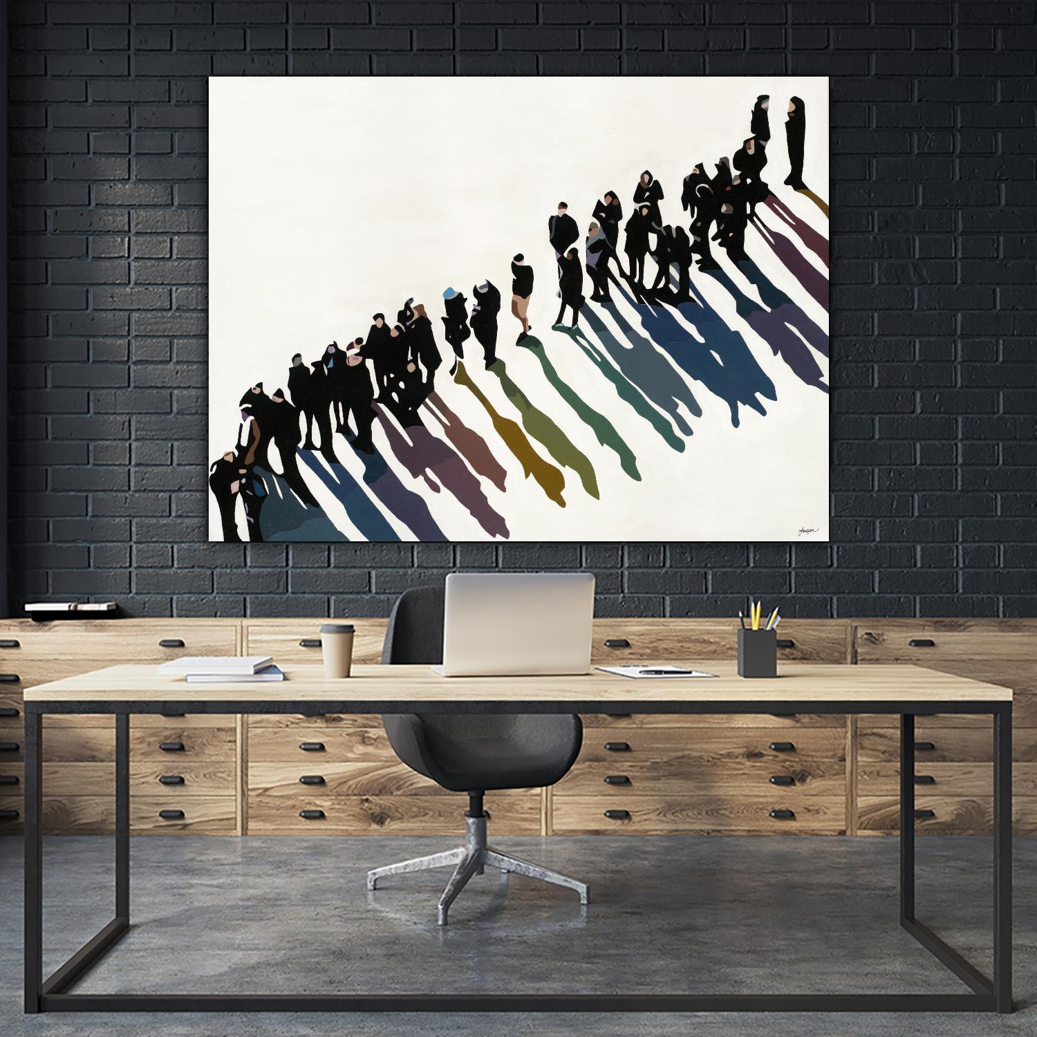 Life In Prism by Beth Ann Lawson on GIANT ART - whites & creams figurative people