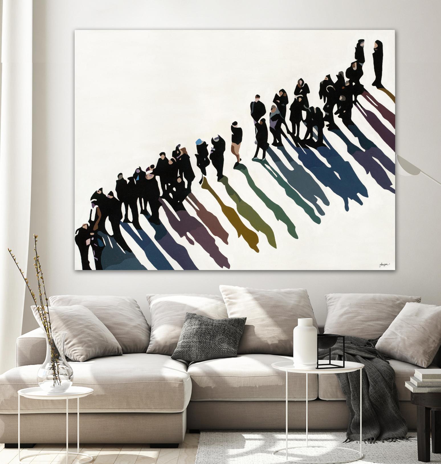 Life In Prism by Beth Ann Lawson on GIANT ART - whites & creams figurative people