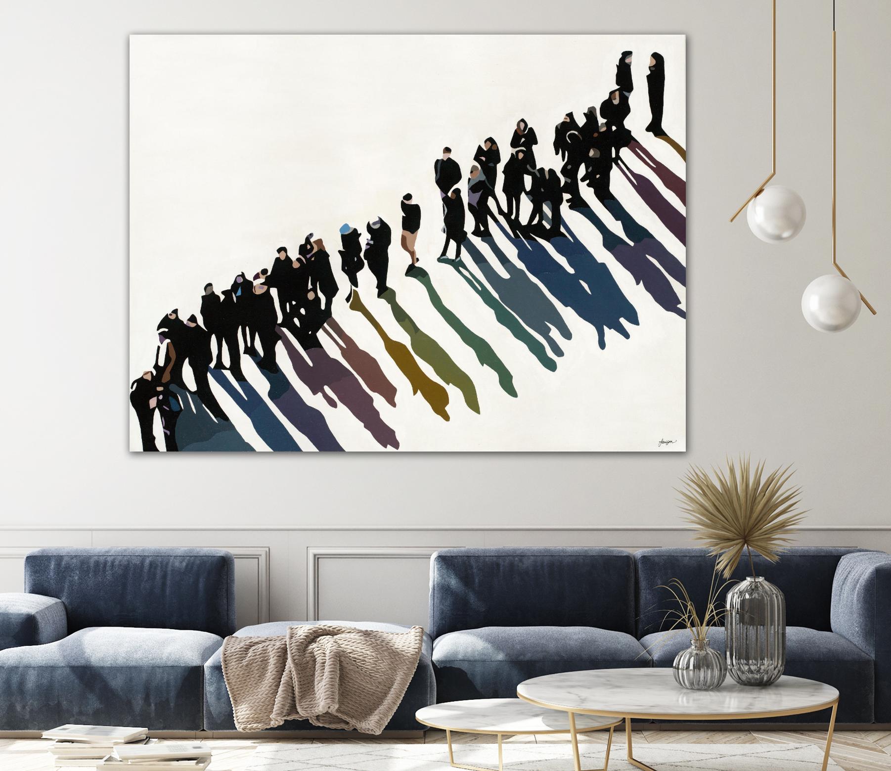 Life In Prism by Beth Ann Lawson on GIANT ART - whites & creams figurative people