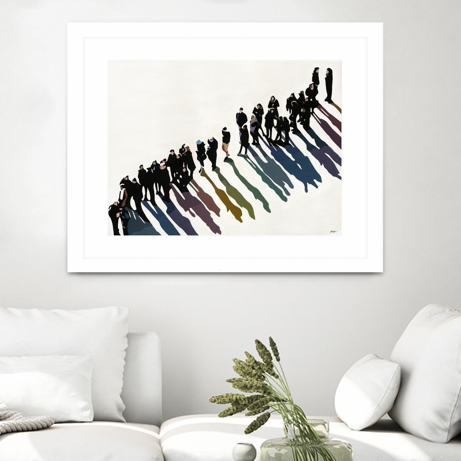 Life In Prism by Beth Ann Lawson on GIANT ART - whites & creams figurative people