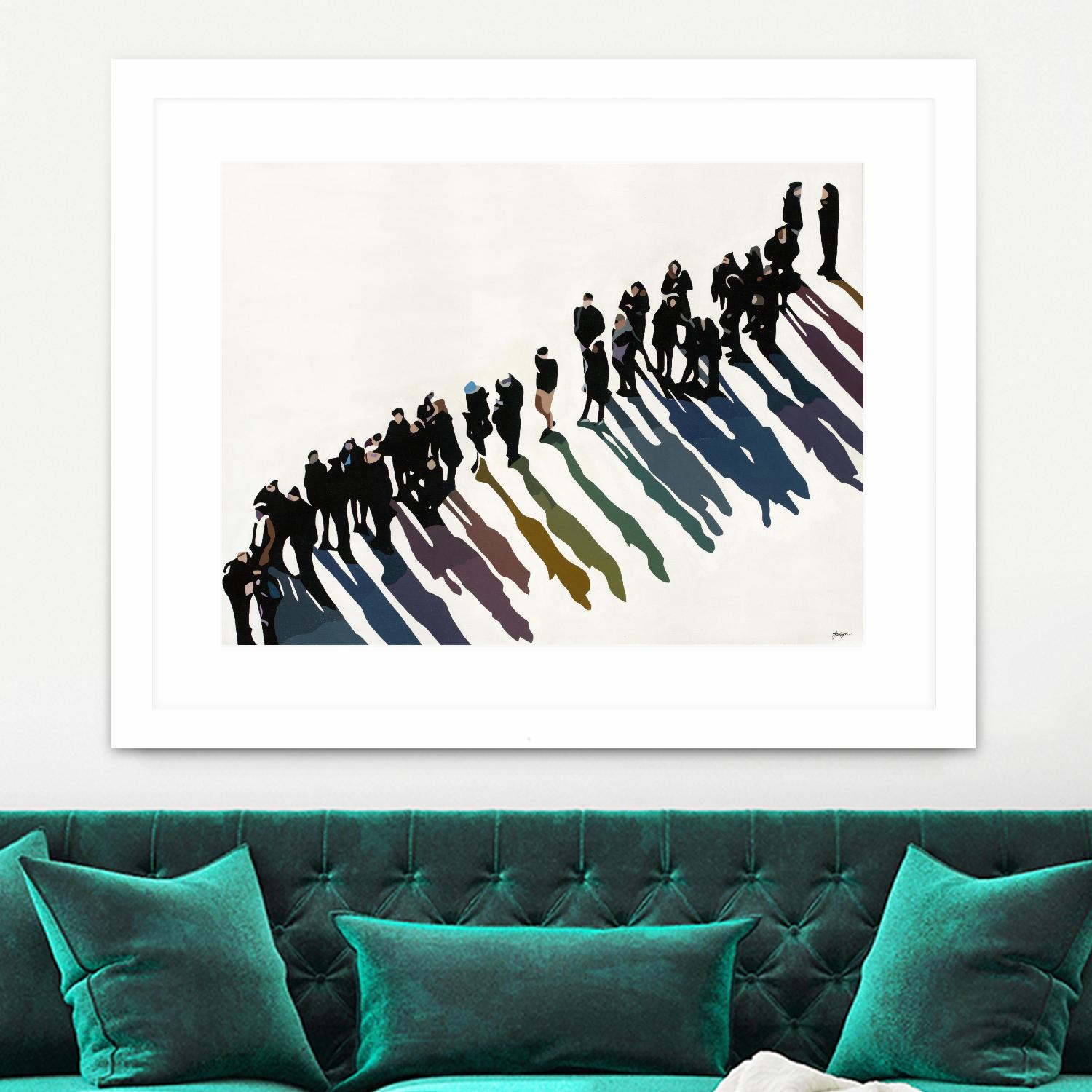 Life In Prism by Beth Ann Lawson on GIANT ART - whites & creams figurative people