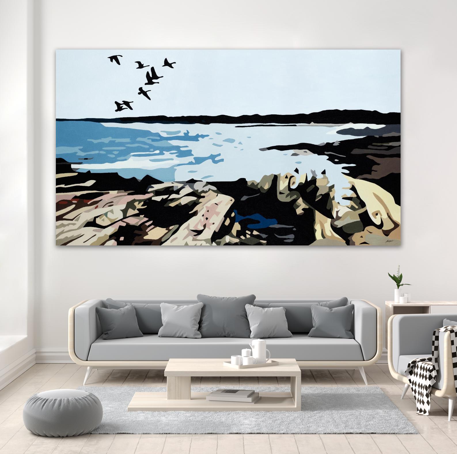 MAINE EVENT by Bethann Lawson on GIANT ART - blue coastal birds