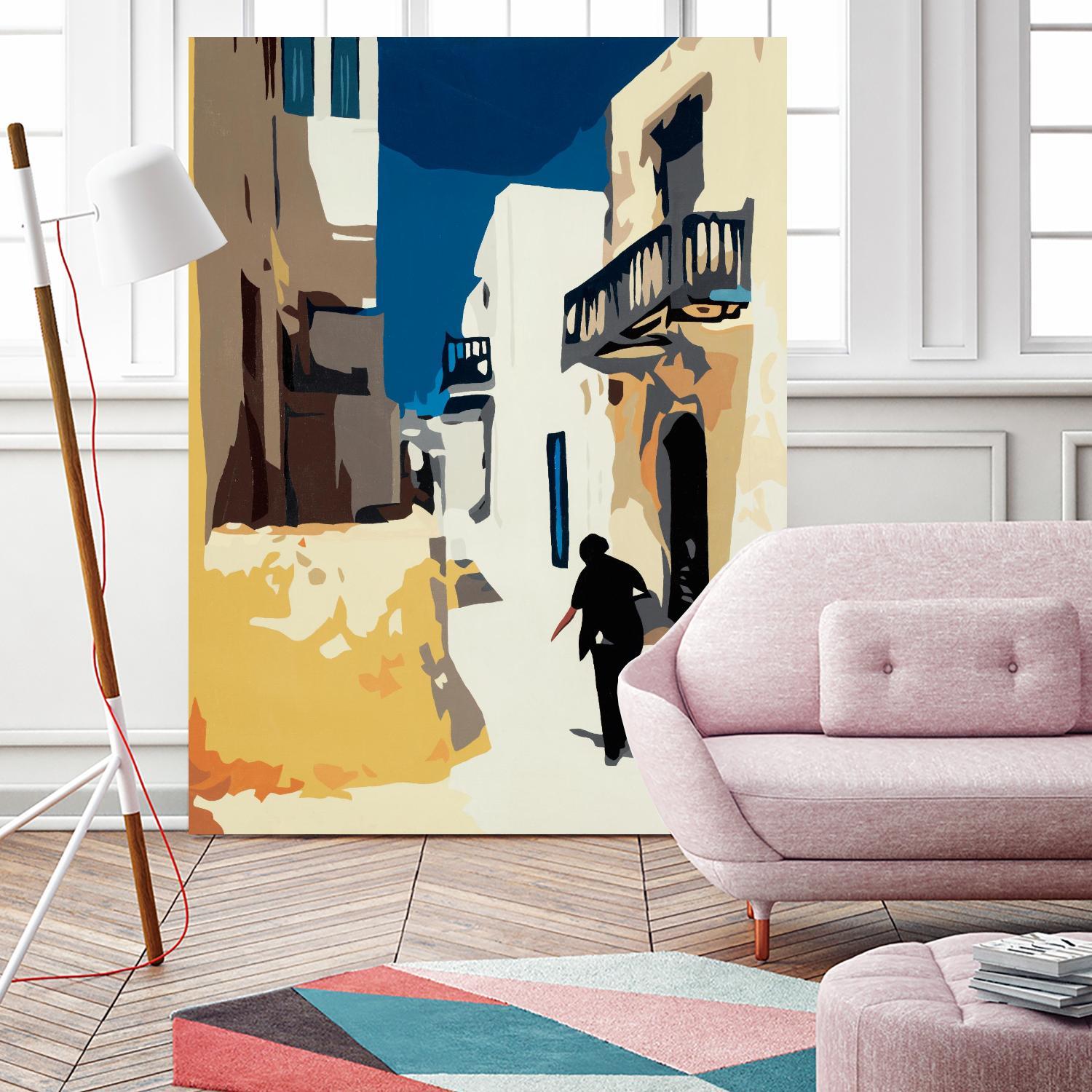 MYKONOS 3 by Bethann Lawson on GIANT ART - blue travel travel