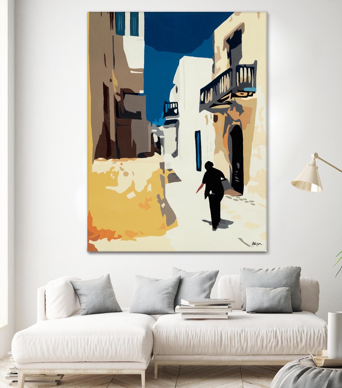 MYKONOS 3 by Bethann Lawson on GIANT ART - blue travel travel