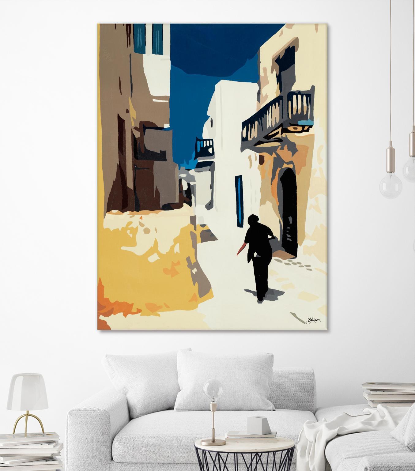 MYKONOS 3 by Bethann Lawson on GIANT ART - blue travel travel