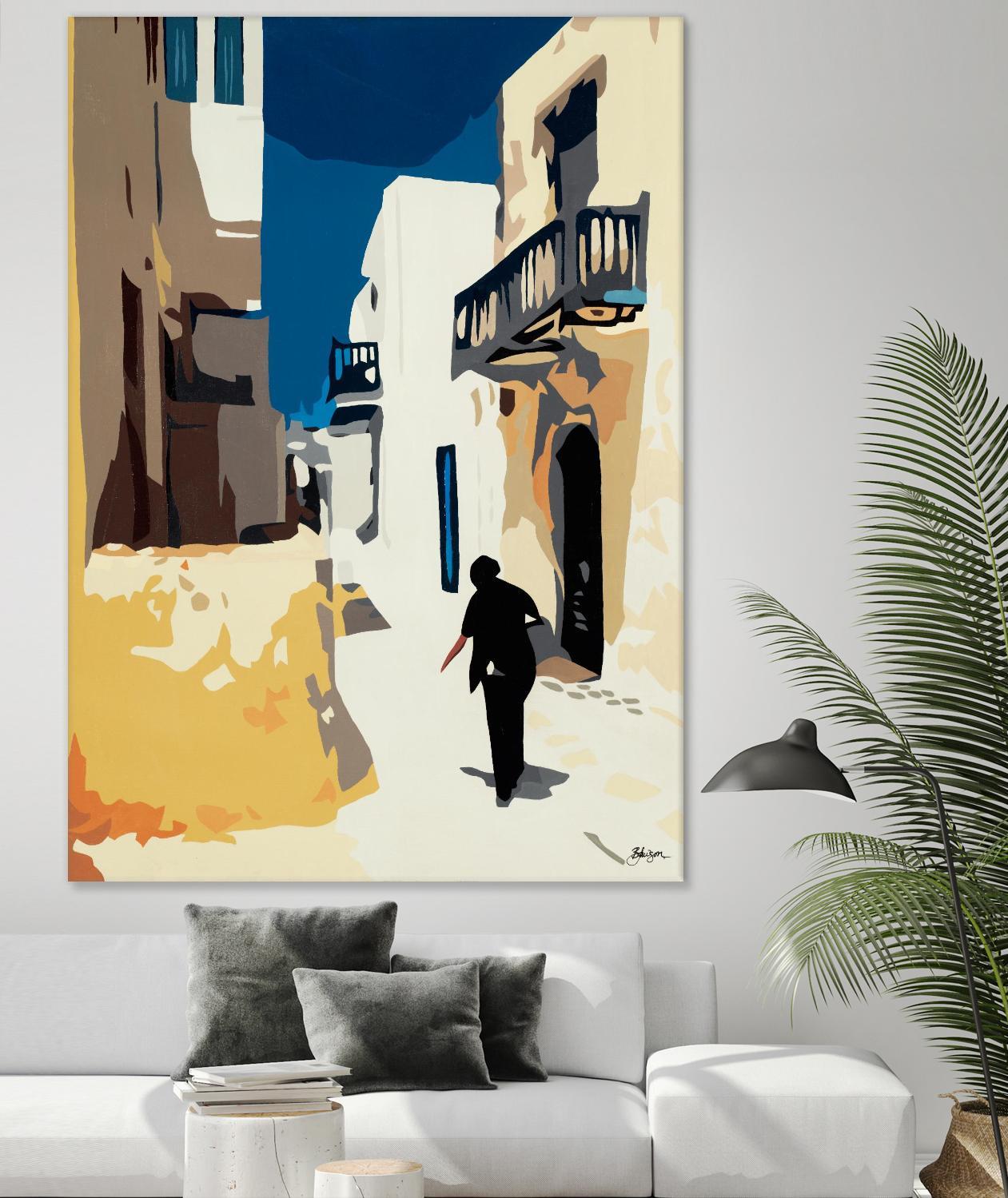 MYKONOS 3 by Bethann Lawson on GIANT ART - blue travel travel