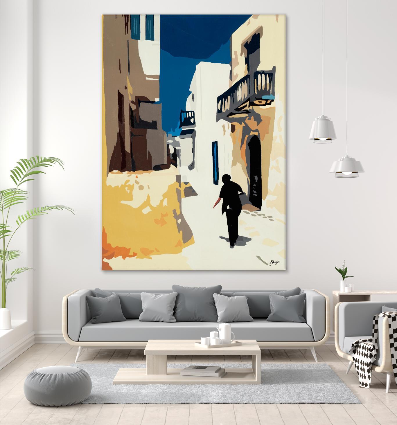 MYKONOS 3 by Bethann Lawson on GIANT ART - blue travel travel