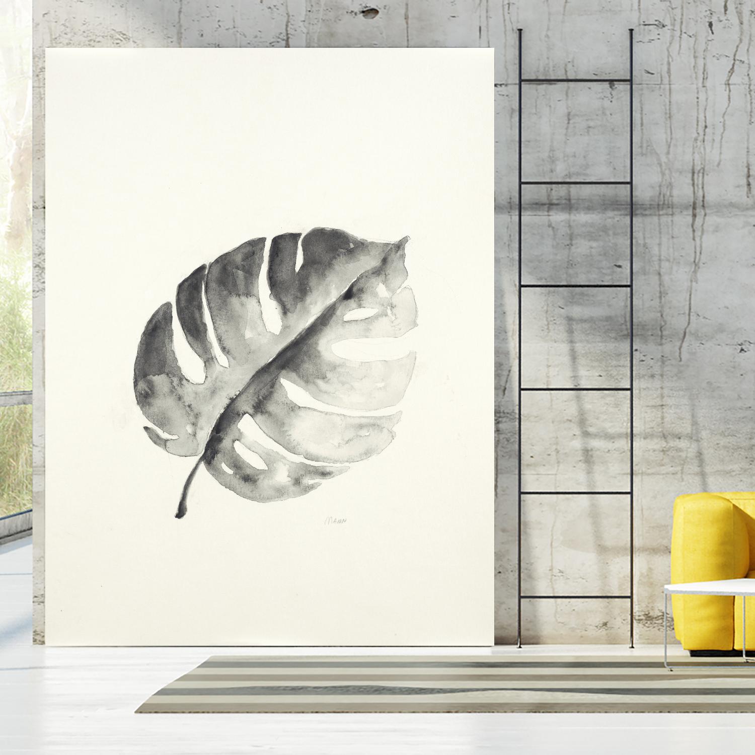 Black & White Palm I by Patti Mann on GIANT ART - grey botany