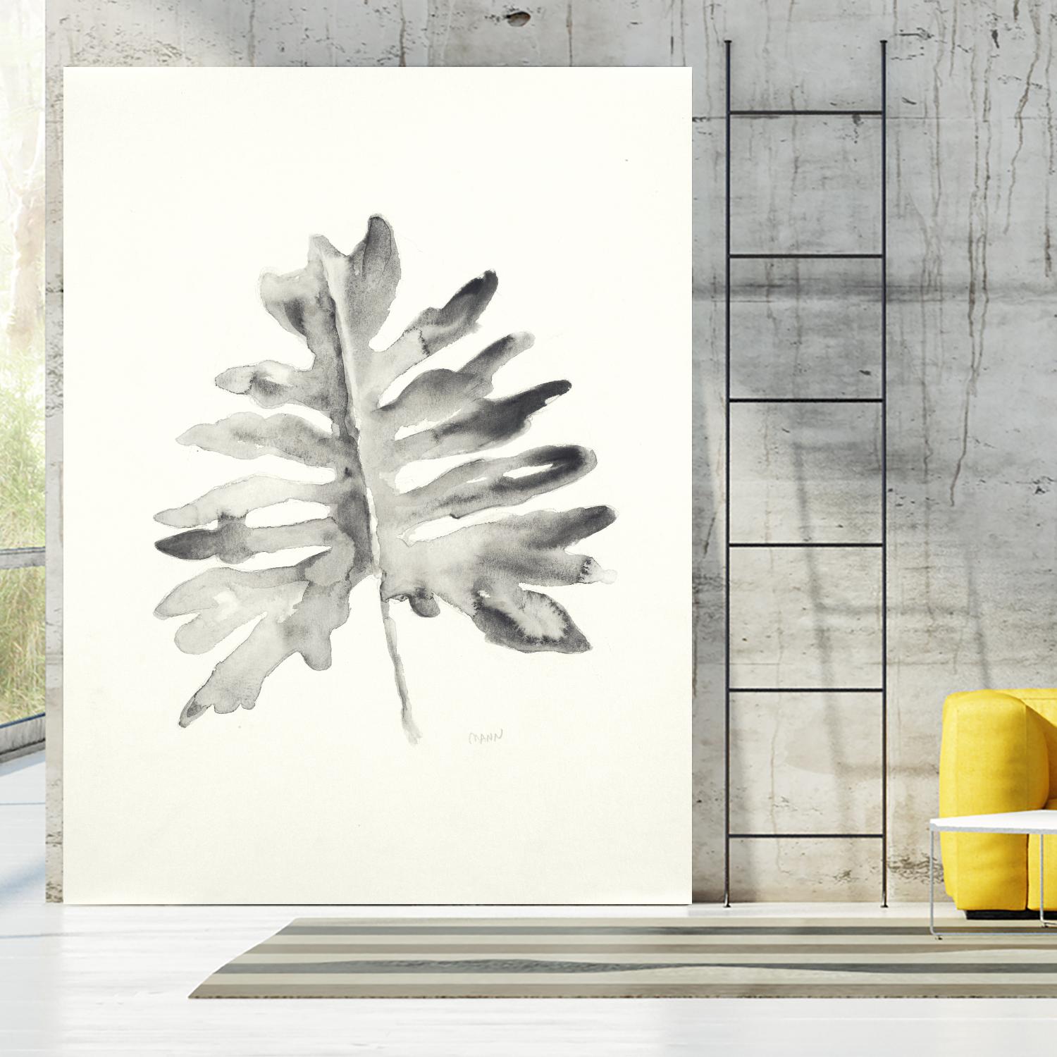 Black & White Palm II by Patti Mann on GIANT ART - grey botany