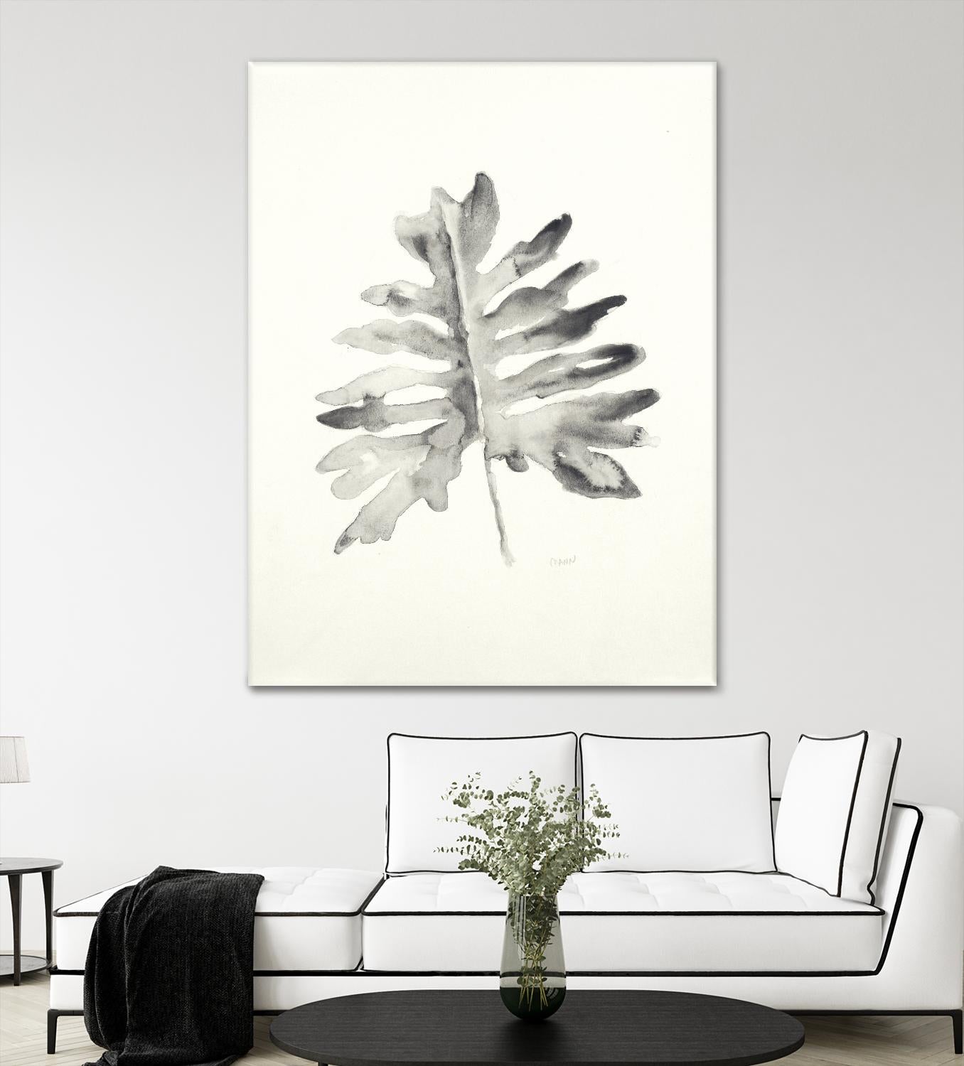 Black & White Palm II by Patti Mann on GIANT ART - grey botany