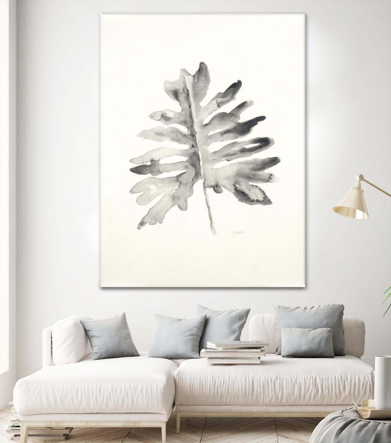 Black & White Palm II by Patti Mann on GIANT ART - grey botany